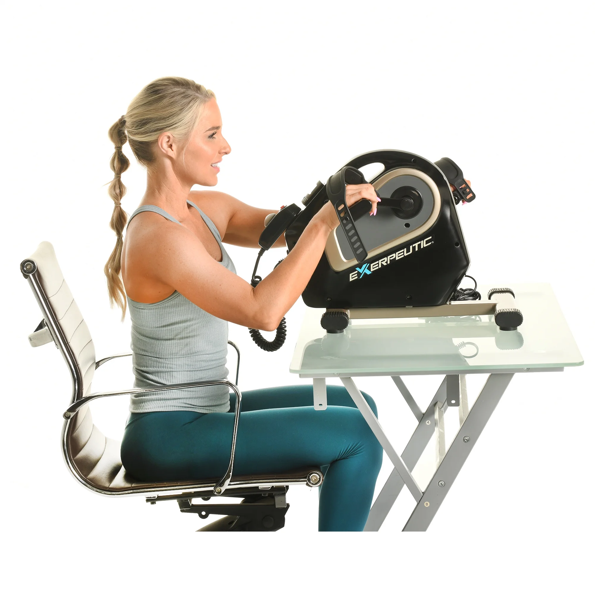 Exerpeutic 2000M Motorized Electric Legs and Arms Pedal Exerciser Exercise Bike - Womvr
