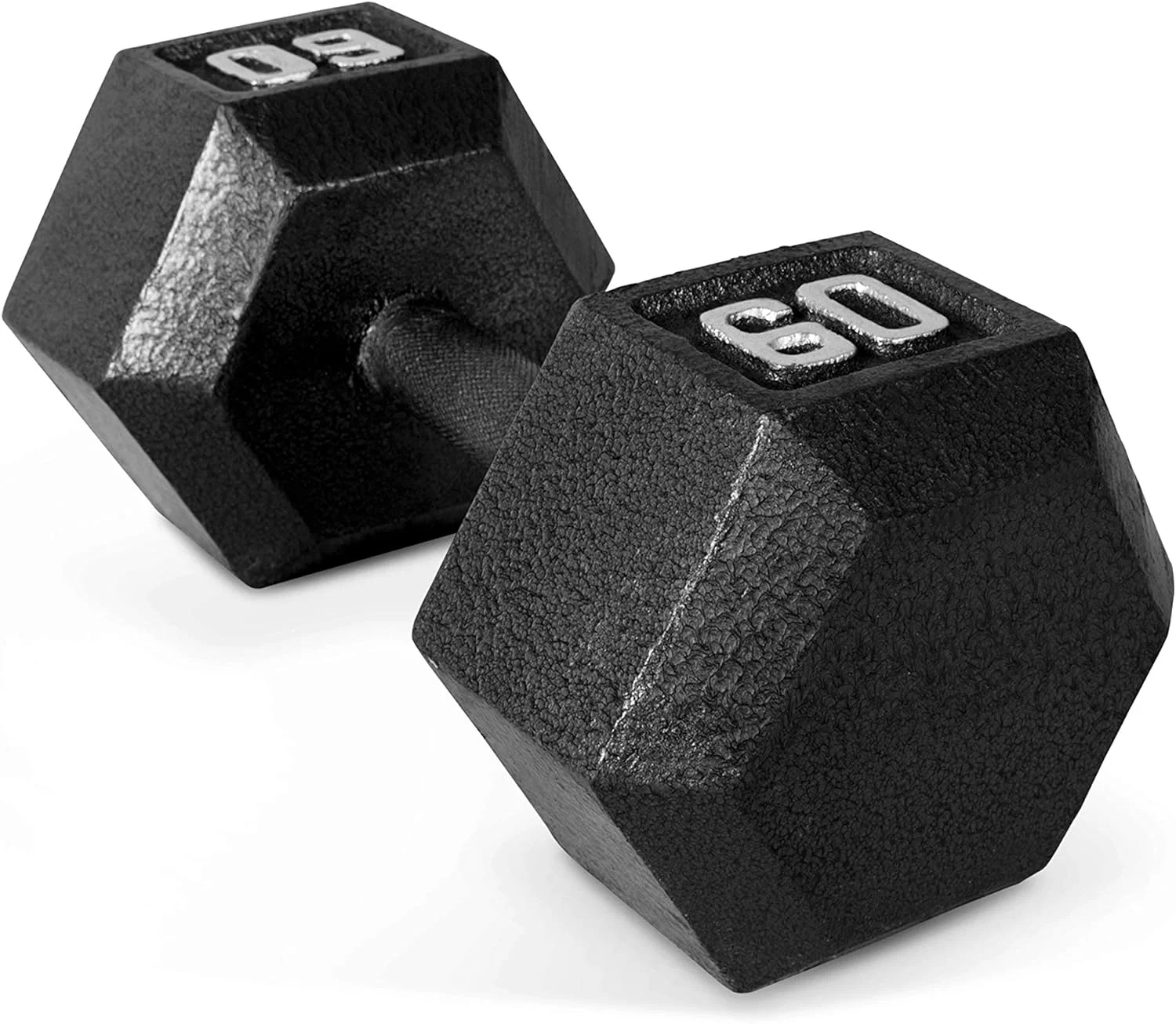 CAP CAST IRON HEX DUMBBELL, BLACK, Single - Womvr