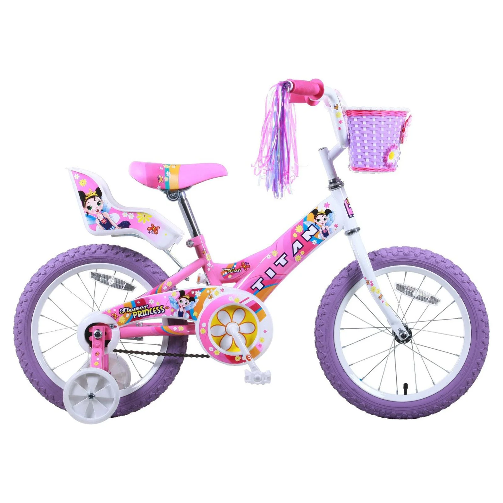 Titan 16 In. Flower Princess Girls BMX Bike - Womvr