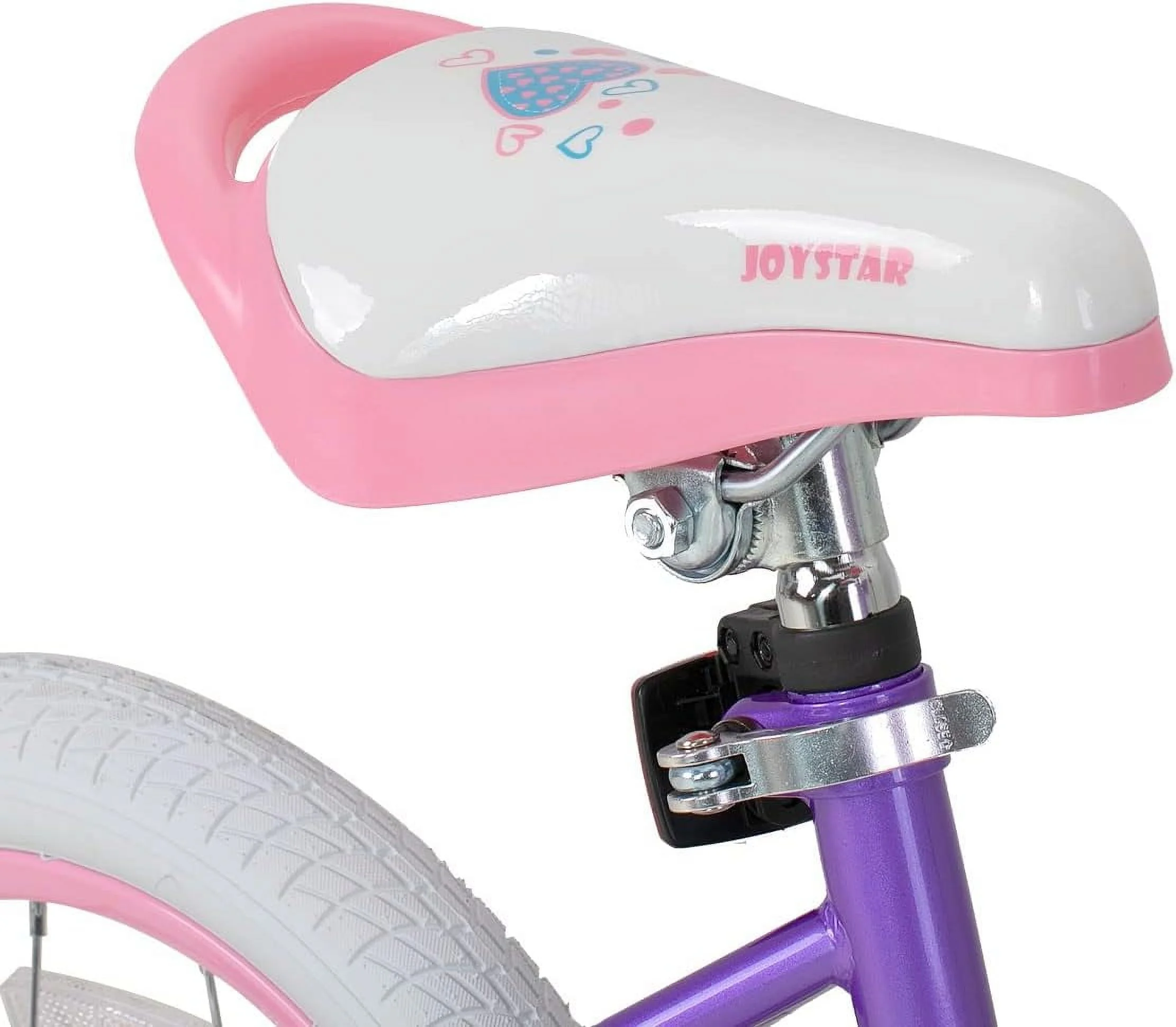 JOYSTAR Angel Girls Bike for Toddlers and Kids Ages 2-9 Years Old, 12 14 16 18 Inch Kids Bike with Training Wheels & Basket, 18 in Girl Bicycle with Handbrake & Kickstand - Womvr