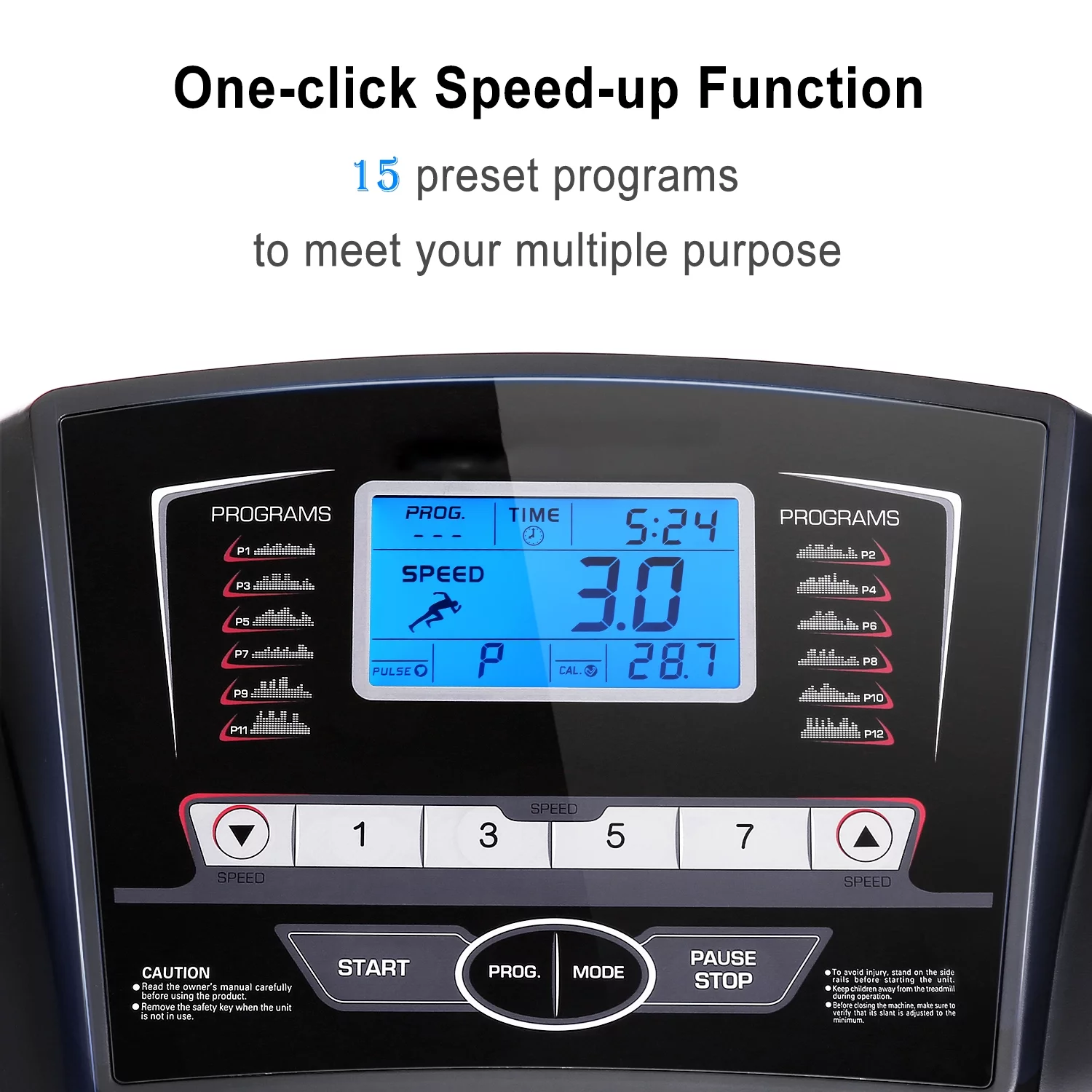 Naipo Treadmill for Home Folding Treadmill Electric Treadmill with 3 level Incline Adjustment - Womvr