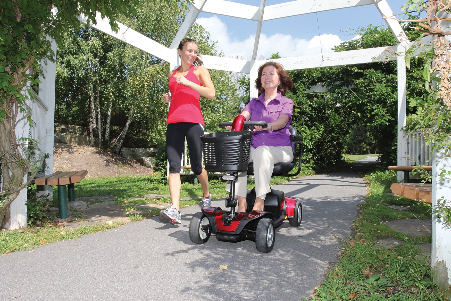 Pride Mobility GoGo Sport 4 Wheel Scooter with Ext Warr - Womvr