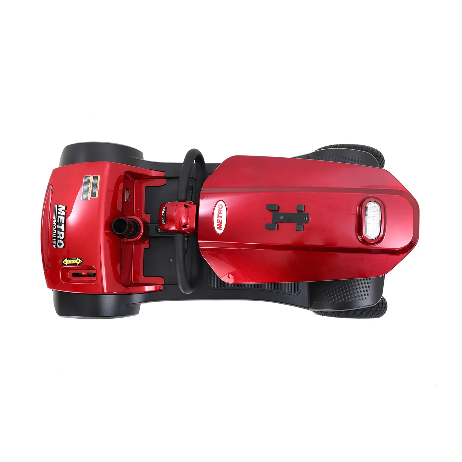 4-Wheel Mobility Scooter, Electric Powered Mobile Wheelchair Device for Adults, Folding and Compact Power Travel Scooters with Cup holders & USB charger port, Max Driving Range 16 Miles, Blue - Womvr