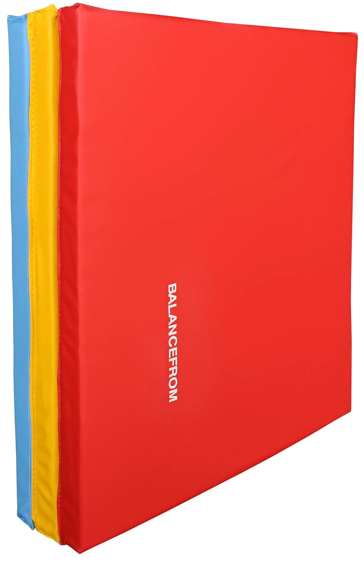 BalanceFrom 6 Ft. x 2 Ft. x 2 In. Three Fold Folding Exercise Mat with Carrying Handles for MMA, Gymnastics and Home Gym, Black - Womvr