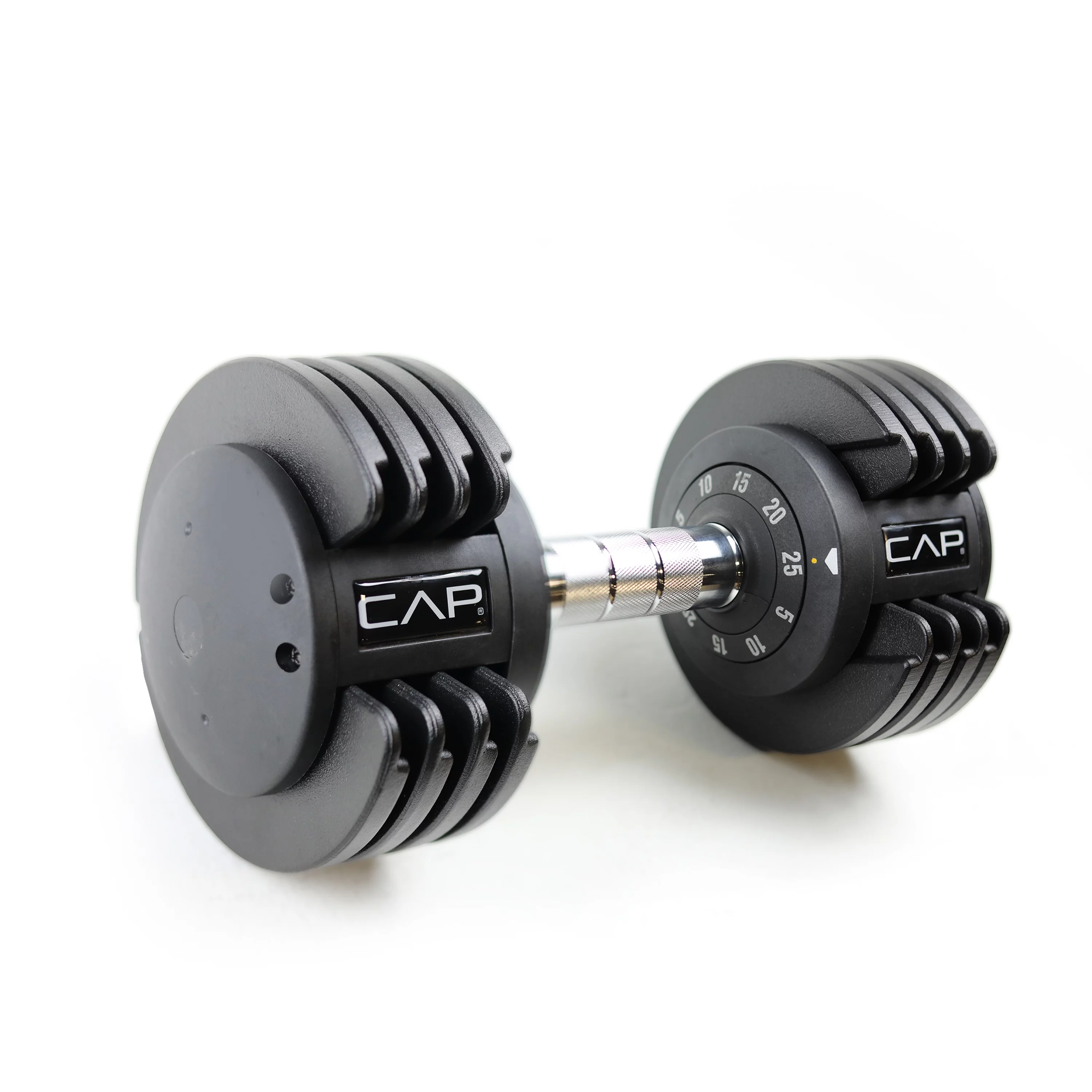 CAP Barbell 25lb. Adjustable Dumbbell, Quick Select 5-25, Single - Womvr