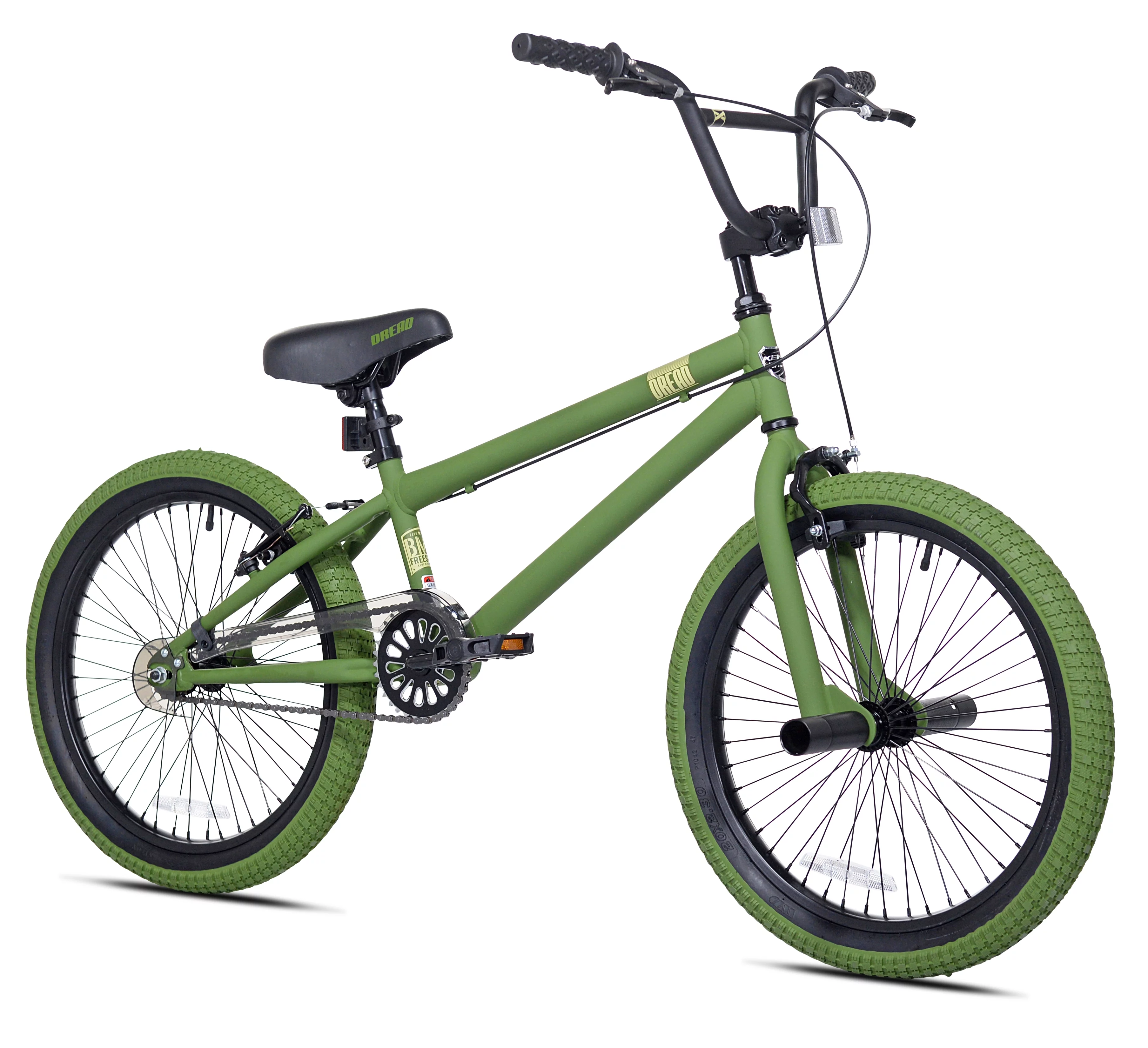 Kent Bicycle 20 In. Dread Boy's BMX Bike, Black and Red - Womvr