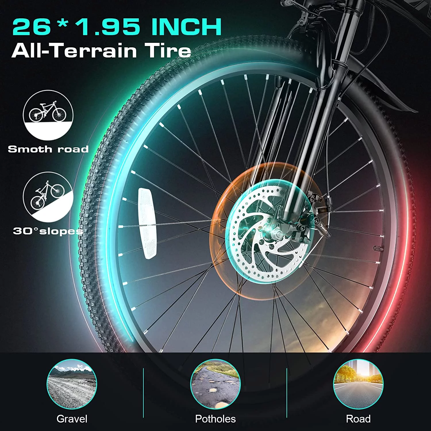 Vivi Electric Bike for Adults 26