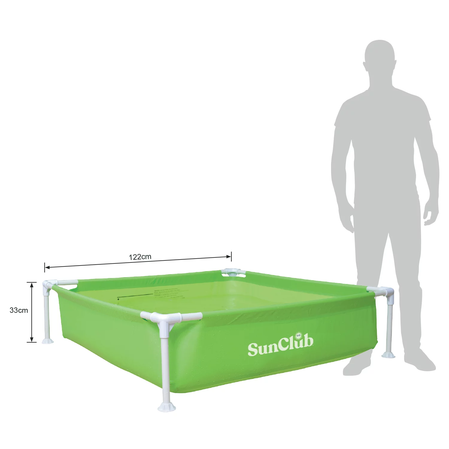 JLeisure Avenli 15 Foot x 36 Inch Steel Frame Above Ground Swimming Pool - Womvr