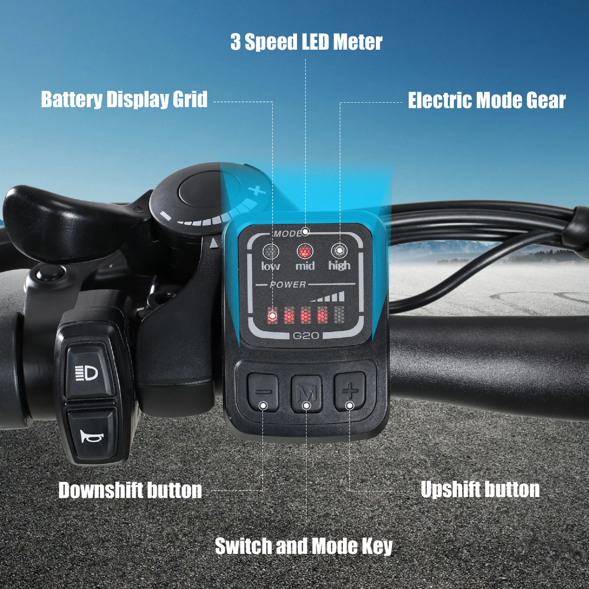 Electric Bike 350W Electric Mountain Bike 21-Speed Shifter Adult Ebike Electric Bicycle for Men Women 36V/10Ah Battery with 3 Working Models, Black - Womvr