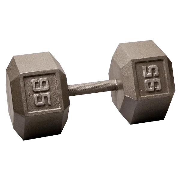 Body-Solid Cast Iron Hex Dumbbells, from 1 to 100 lb. 80 lb. - Womvr