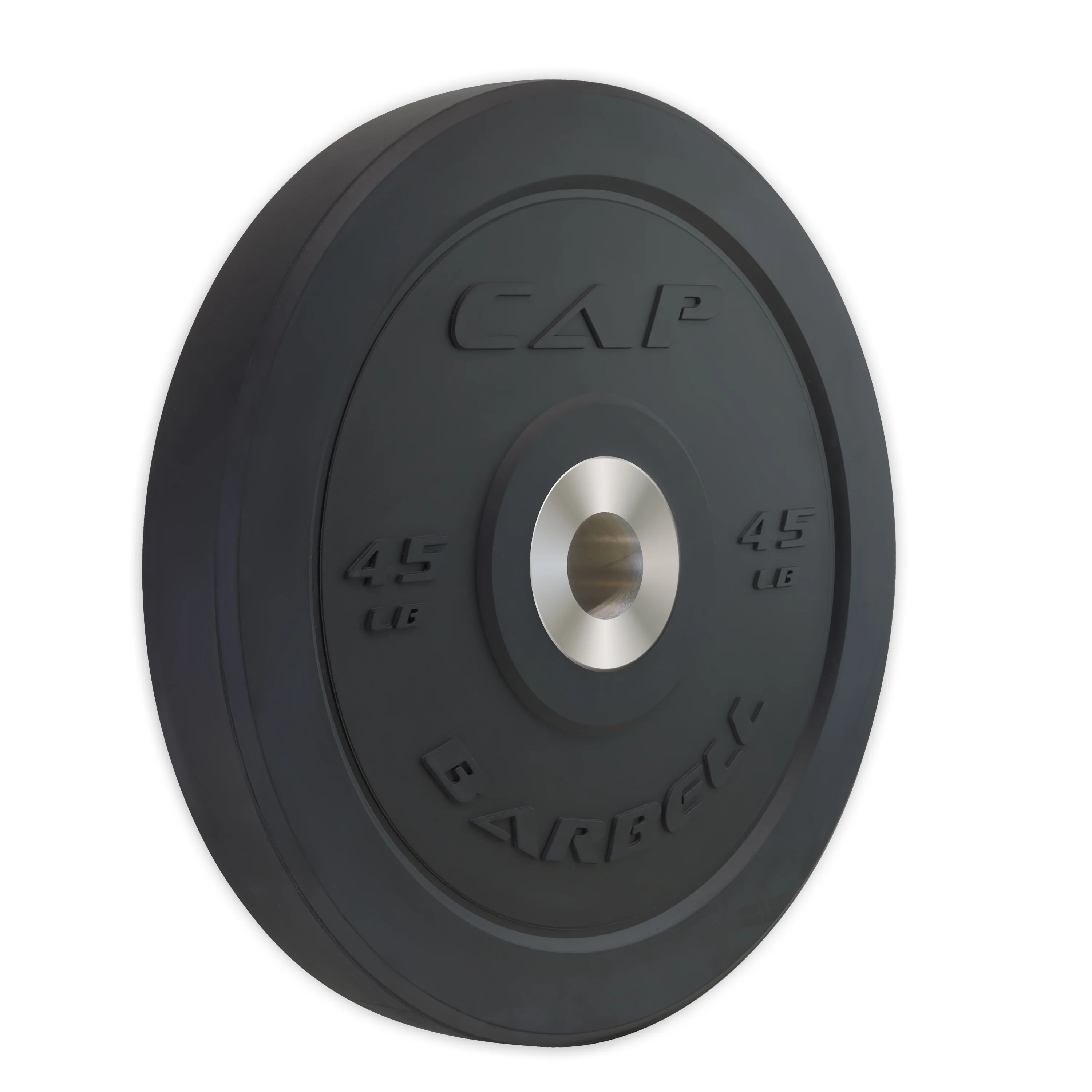 CAP 25 lb Olympic Bumper Plate, Black - Womvr