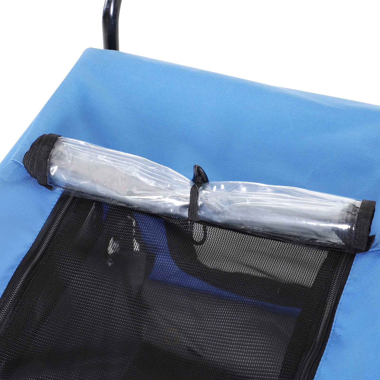 Aosom Elite-Jr 2-In-1 Dog Pet Bicycle Trailer, Jogging Stroller with 360-Degree Swivel Wheels & Large Easy Entry, Blue - Womvr