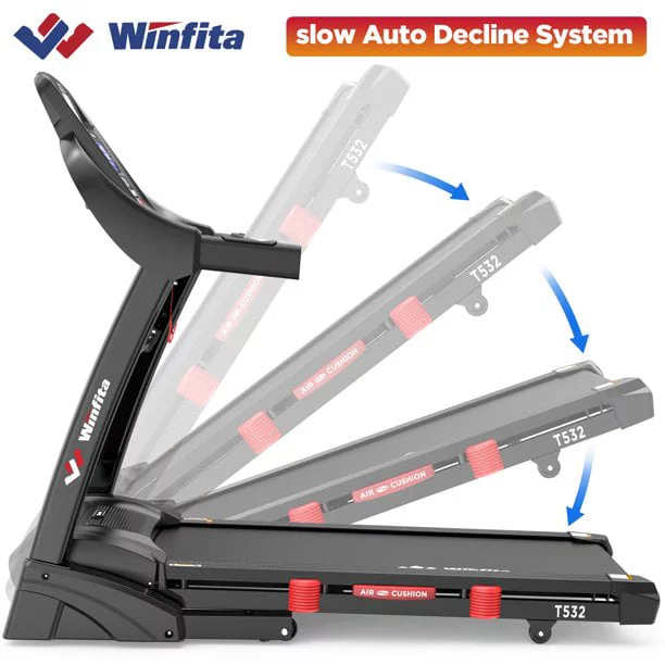 Famistar-T532 4.5 HP Folding Treadmills for Home, Running Machine Home Treadmills - Womvr