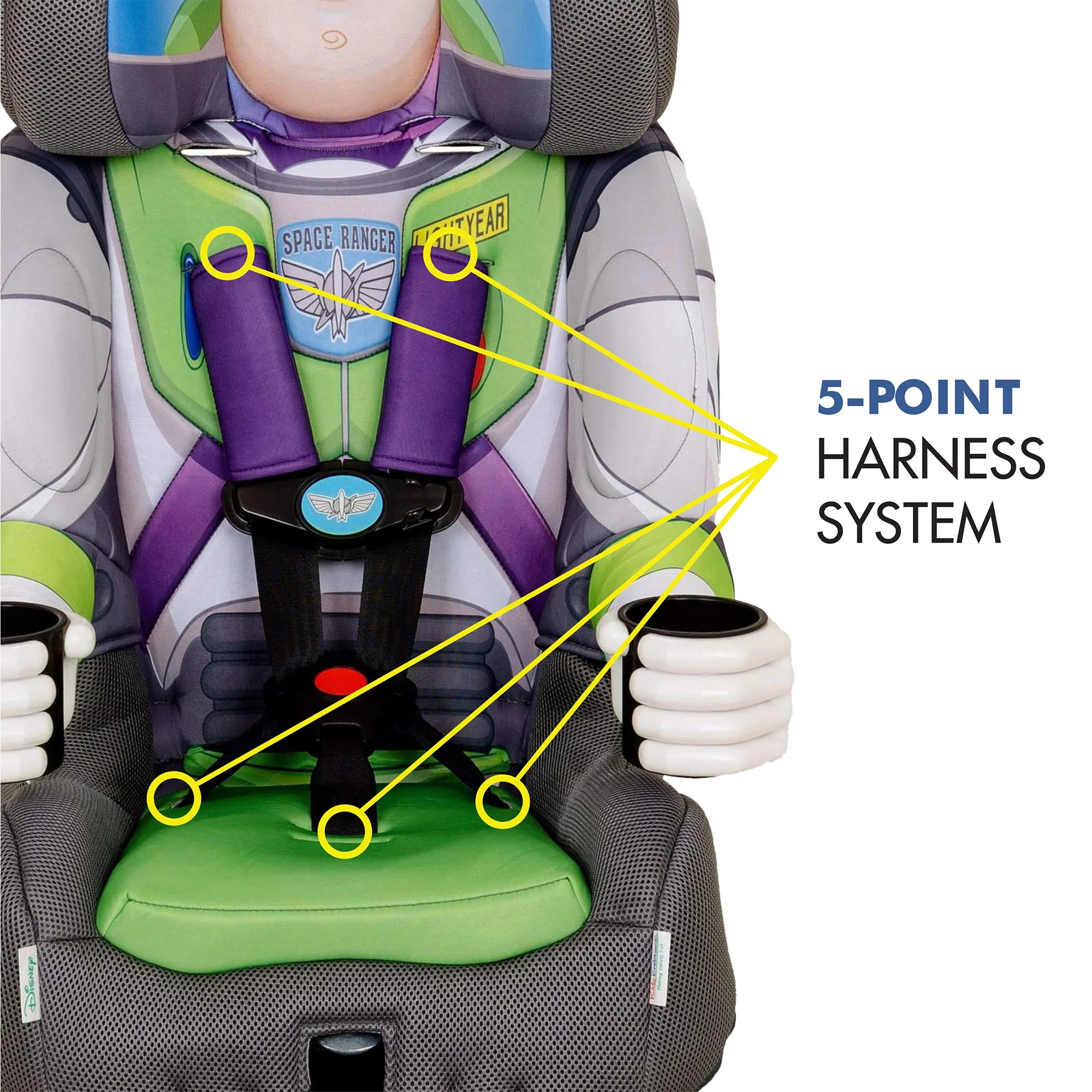 KidsEmbrace Combination Harness Booster Car Seat, Astronaut - Womvr