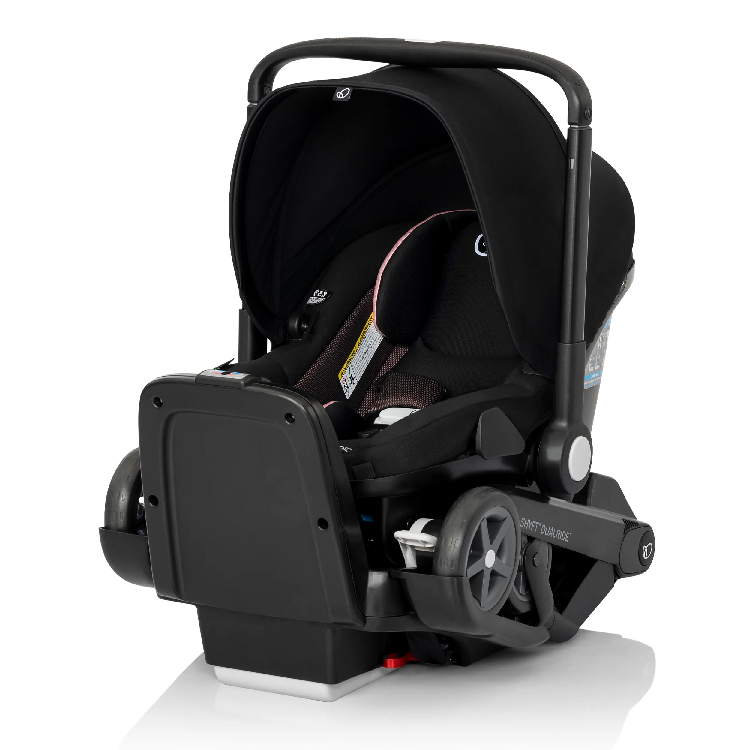 Evenflo Shyft DualRide Infant Car Seat and Stroller Combo (Beaufort Black), Unisex - Womvr