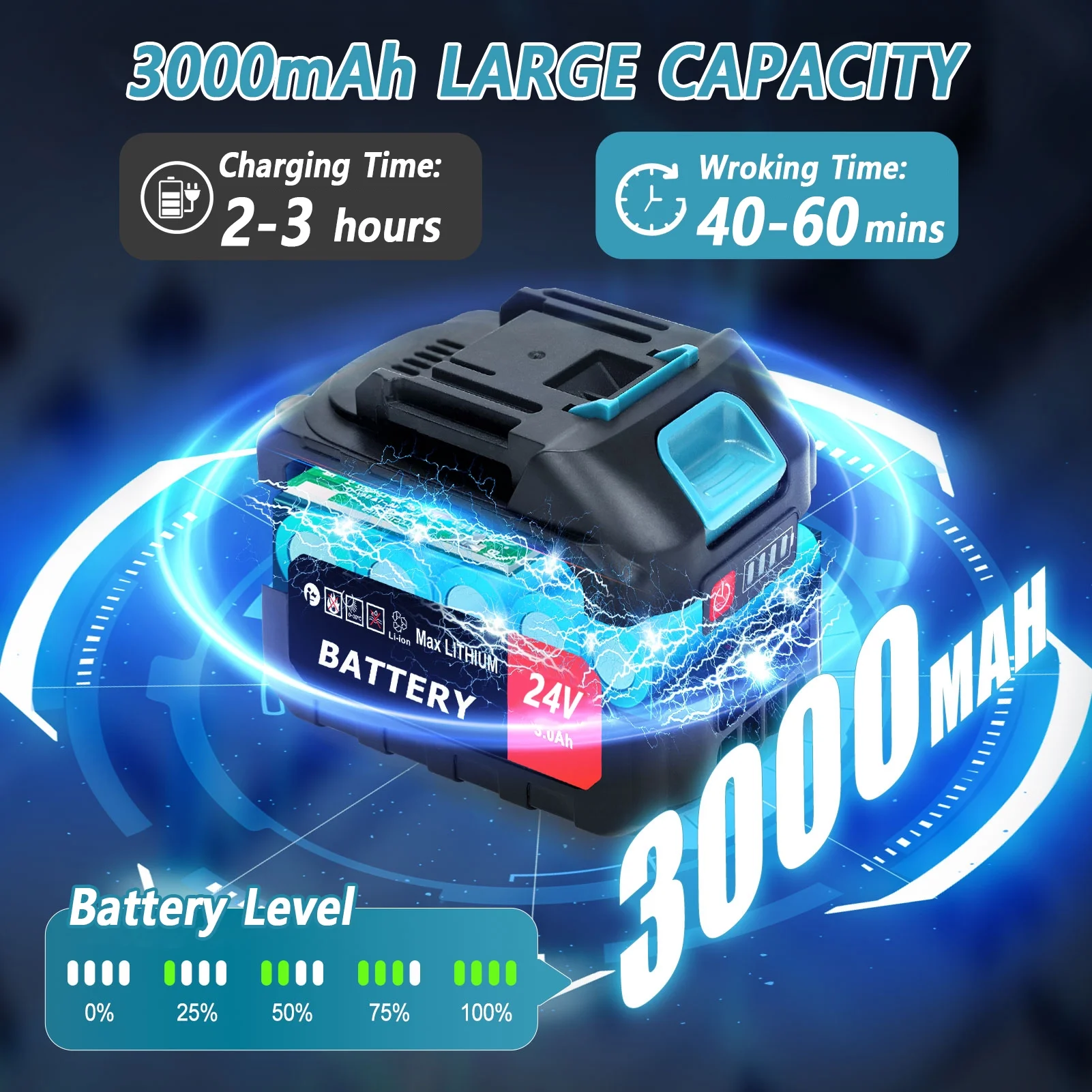 Tanbaby G62-465D String Trimmer Cordless Electric Edger, 8 inch 3-in-1 Brushless Motor Weed Kit - Womvr