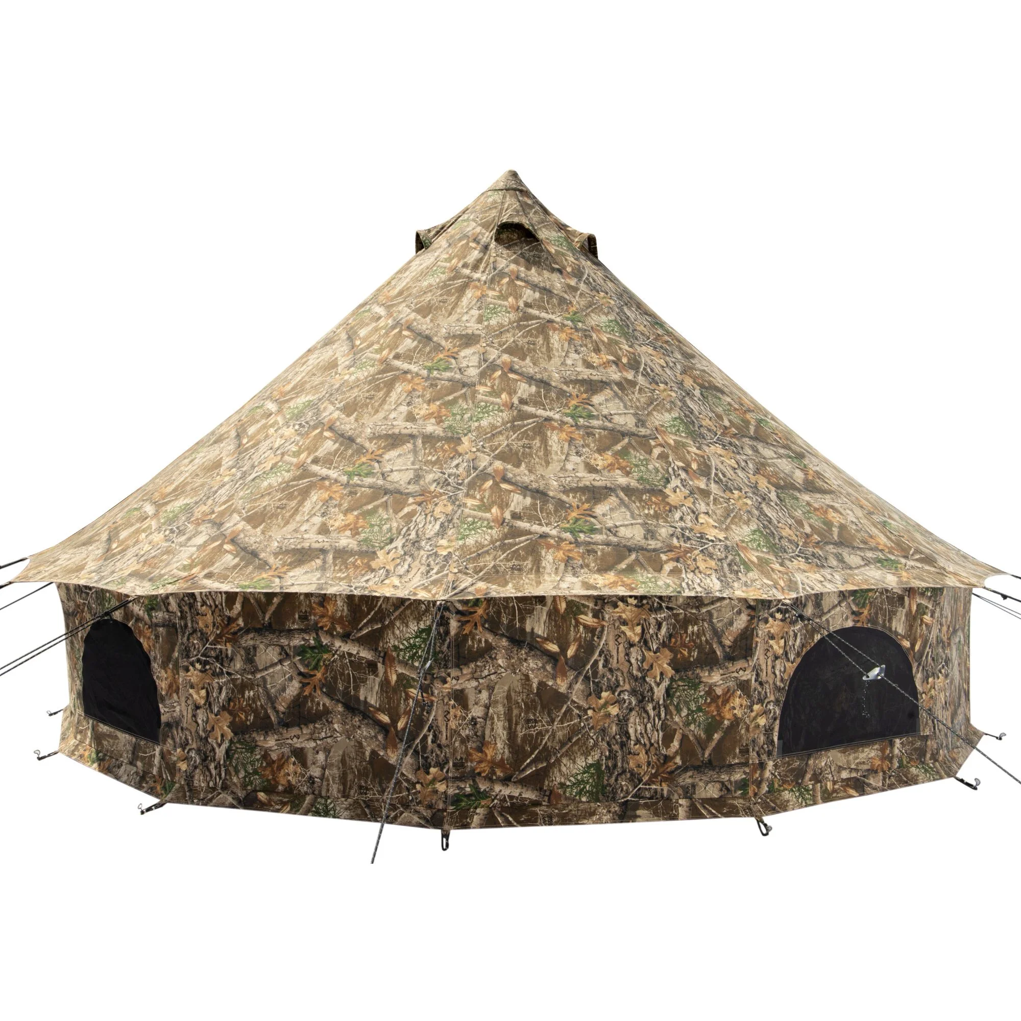 WHITEDUCK Regatta Canvas Bell Tent w/Stove Jack, Sandstone Beige, 13', Water Repellent 4-Season Camp - Womvr