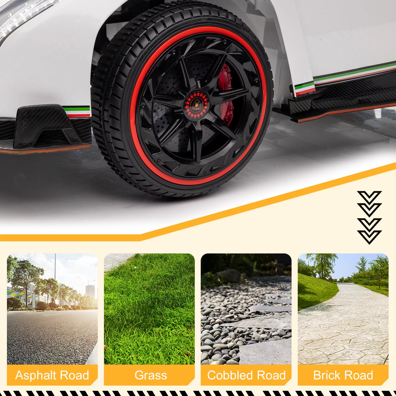 UBesGoo Electric Ride On Car 12V Licensed Lamborghini for Kids Girl, Parent Control, LED Headlights - Pink - Womvr