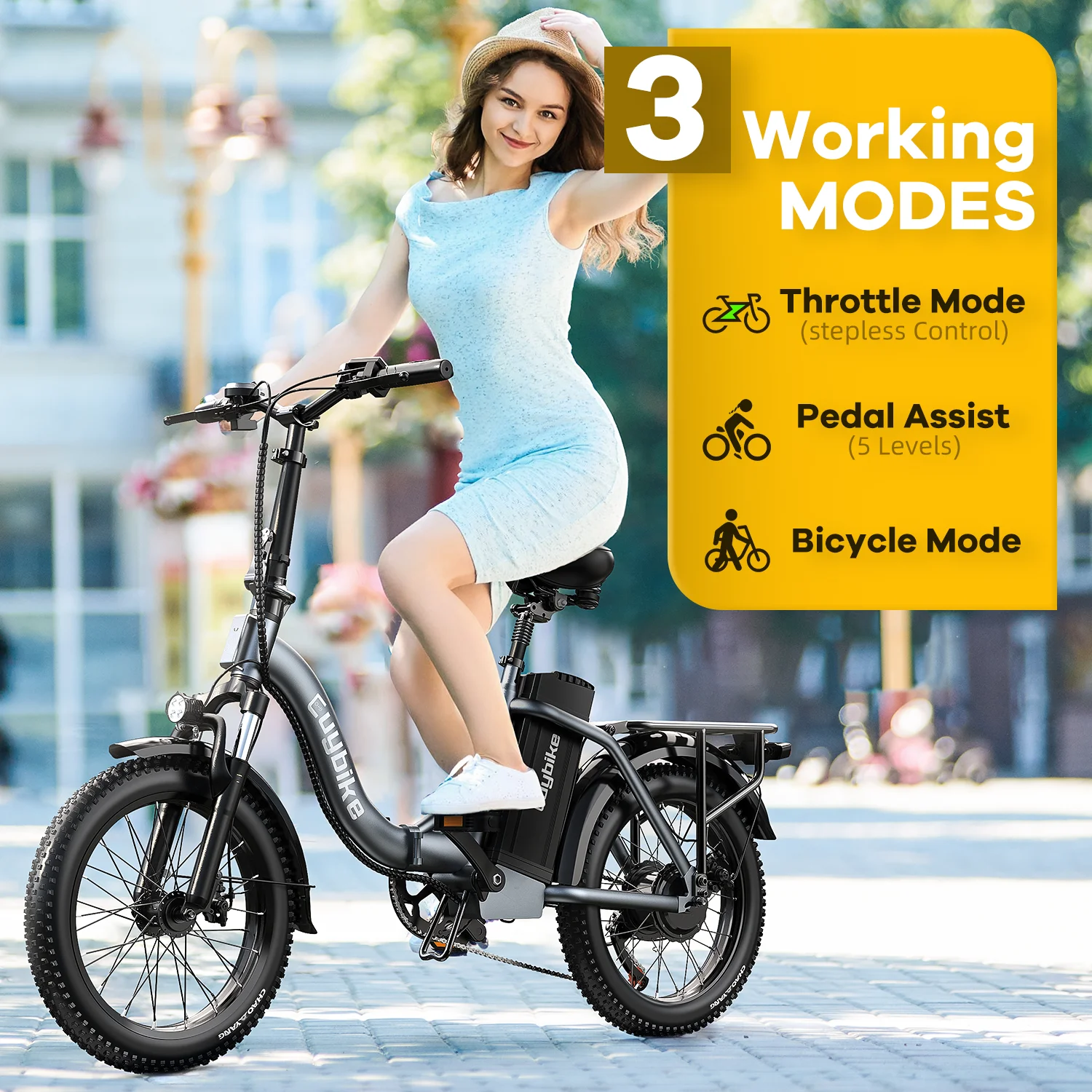 EUY Electric Bike 750W Motor, 20