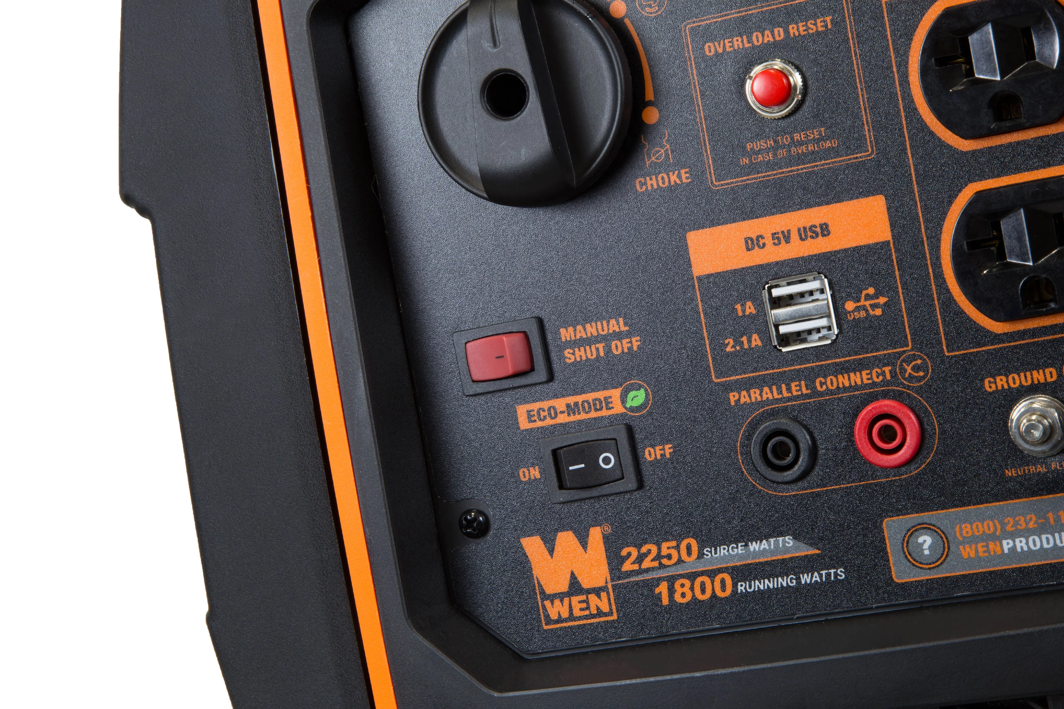 WEN Super Quiet 2250-Watt Portable Inverter Generator with Fuel Shut-off - Womvr