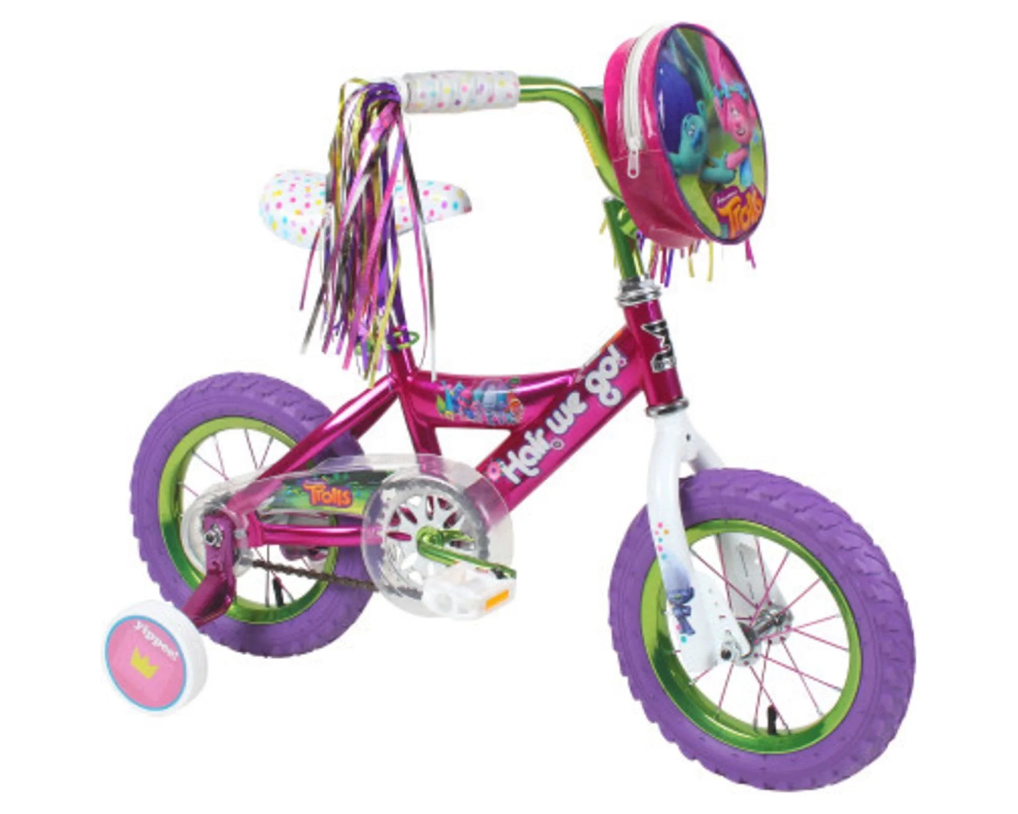 Dynacraft Trolls 12-Inch Girls BMX Bike For Age 3-5 Years - Womvr