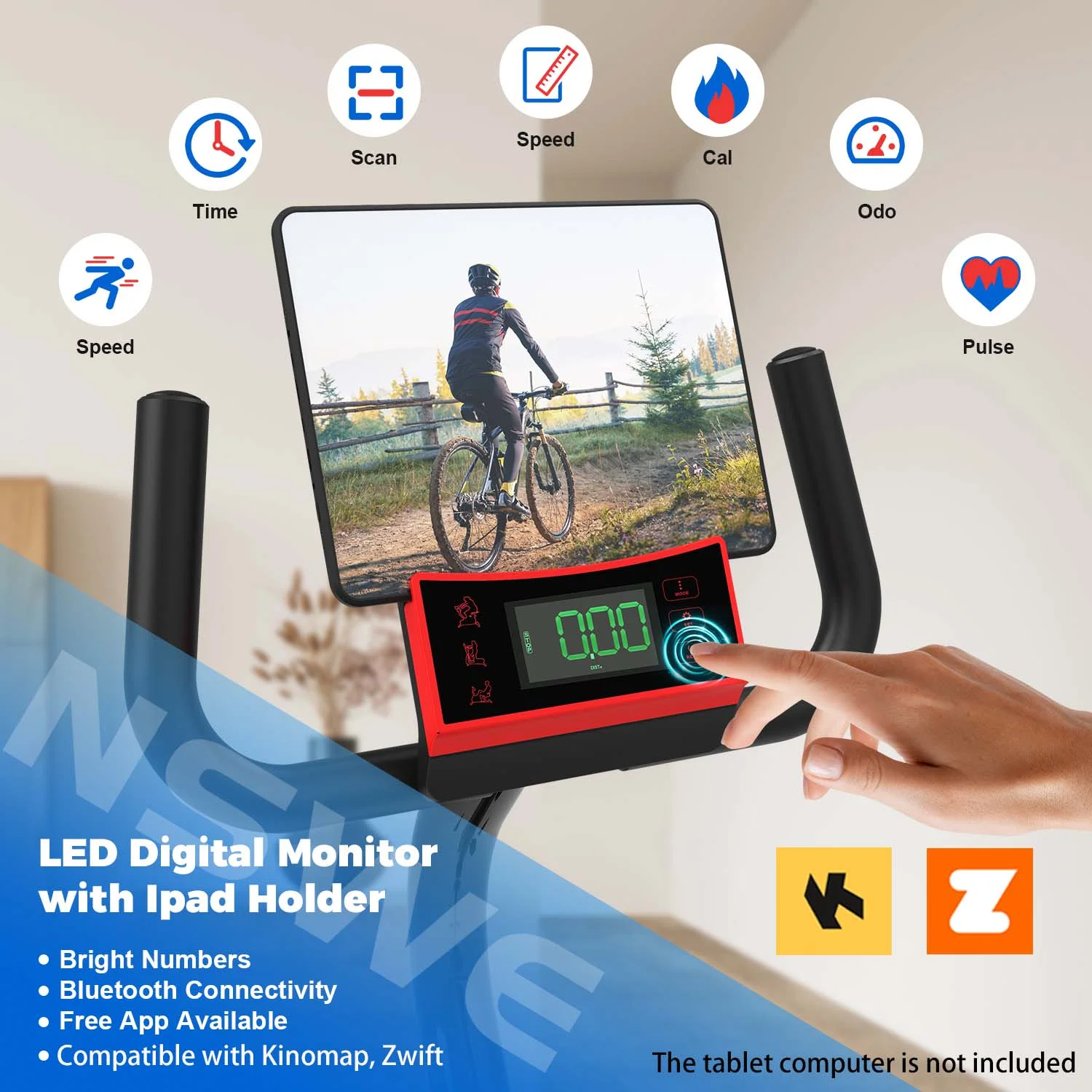 Vanswe Recumbent Exercise Bike 16 Levels Resistance Maximum Weight 380 lbs.  Magnetic Recumbent Stationary Bike - Womvr