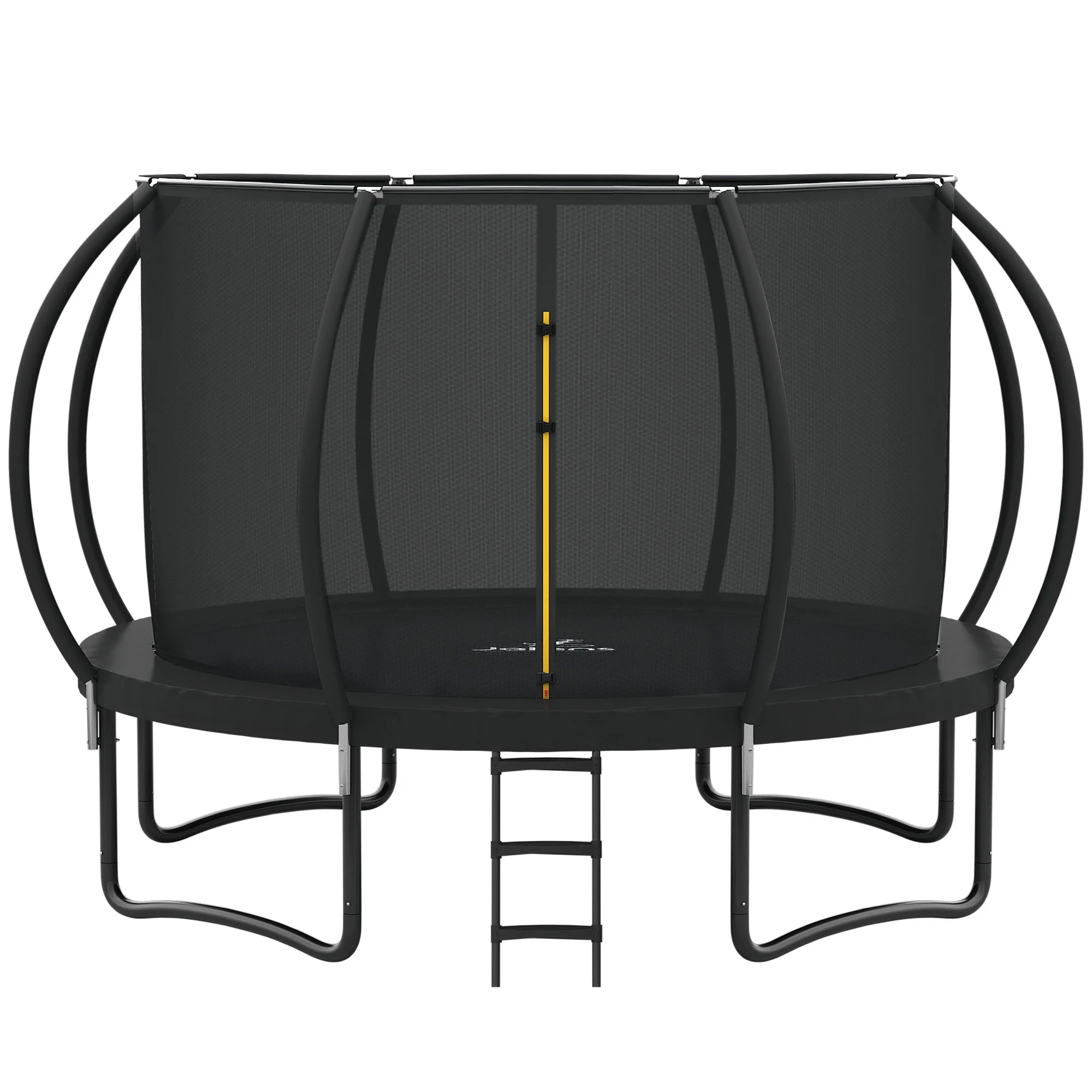 JELENS Trampoline 12FT 14FT, Recreational Trampolines with Enclosure Net and Ladder, Outdoor Anti-Rust Trampolines for Kids and Adults - Womvr