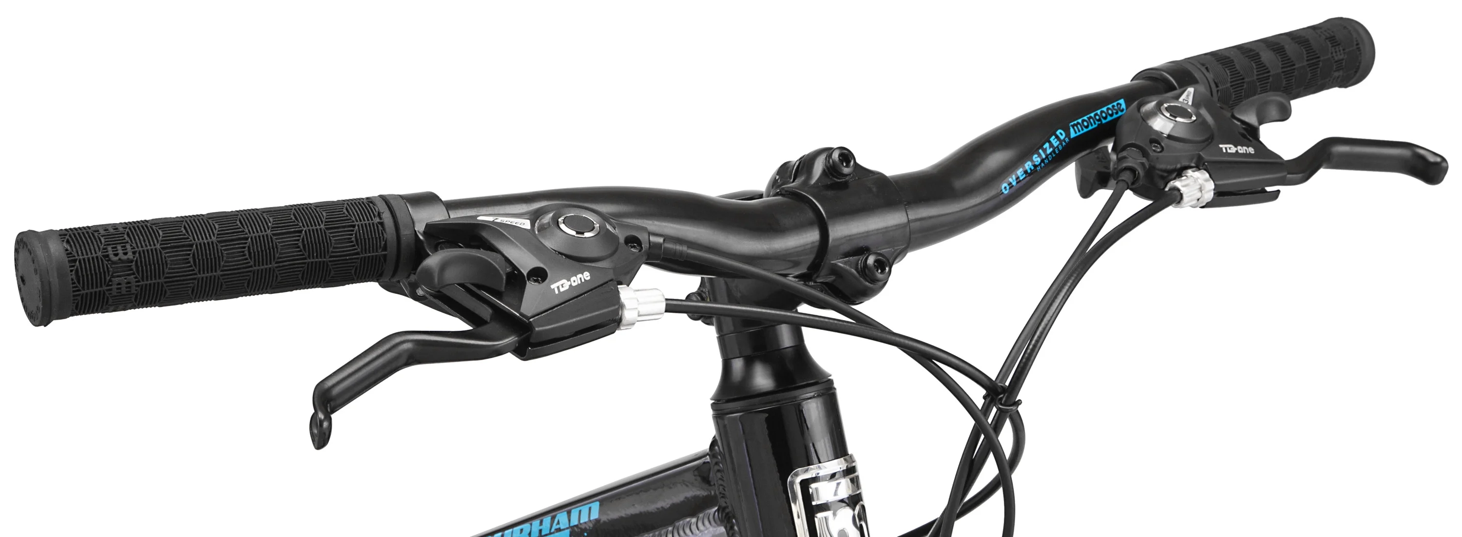 Mongoose 24-in. Durham Unisex Mountain Bike, Black, 21 Speeds - Womvr