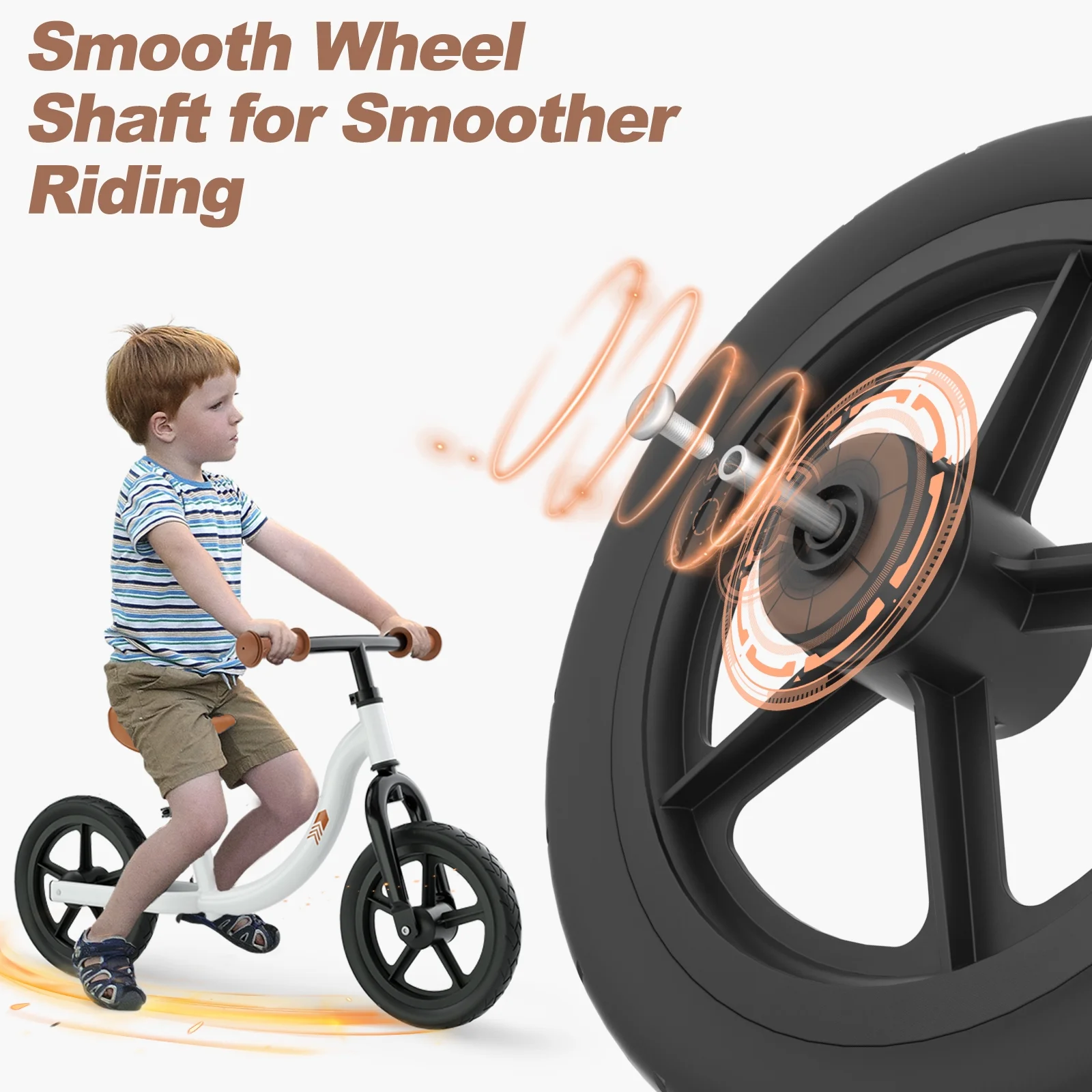 KORIMEFA Toddler Balance Bike - Lightweight Toddler Bike for 2, 3, 4, 5 Year Old Boys and Girls - No Pedal Bikes for Kids with Adjustable Handlebar and seat - Aluminium, EVA Tires - Training Bike - Womvr