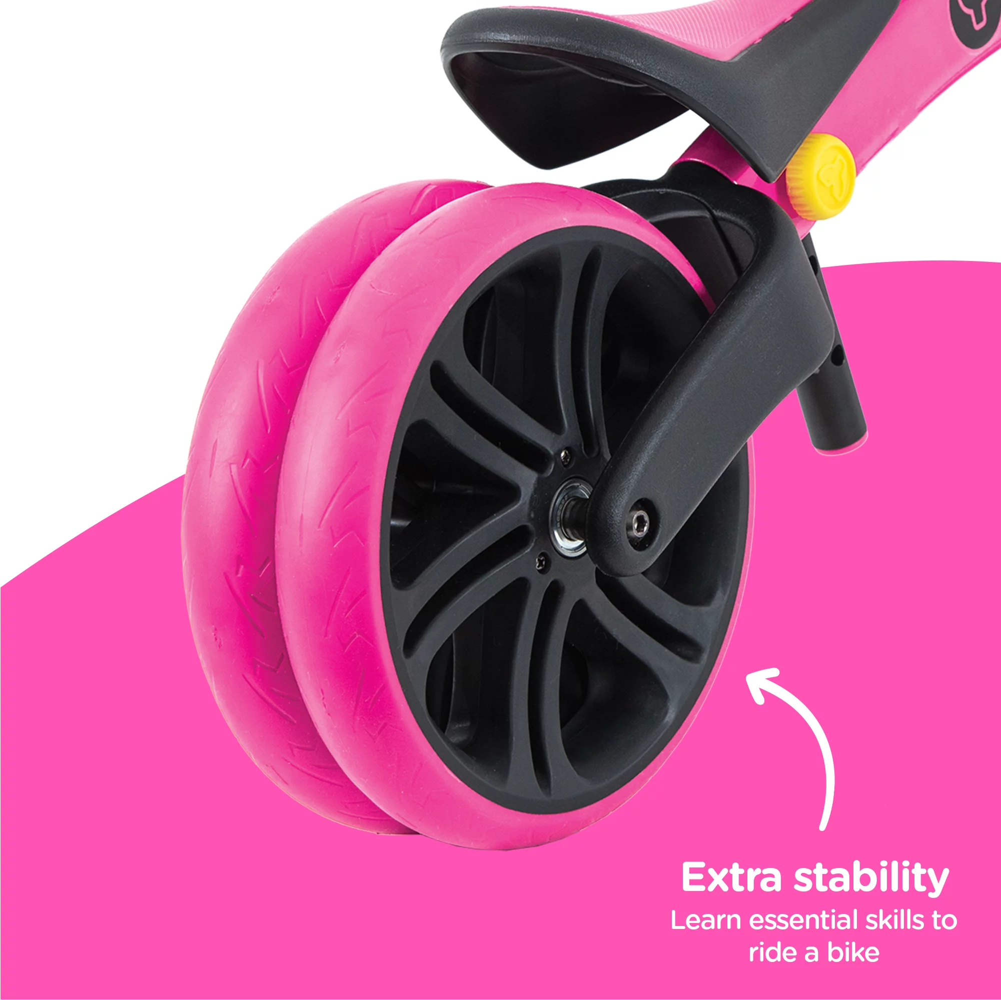 Yvolution Velo Toddler Balance Bike 9'' Wheel (Red) Boys and Girls, 18 Months to 3 Years Old - Womvr