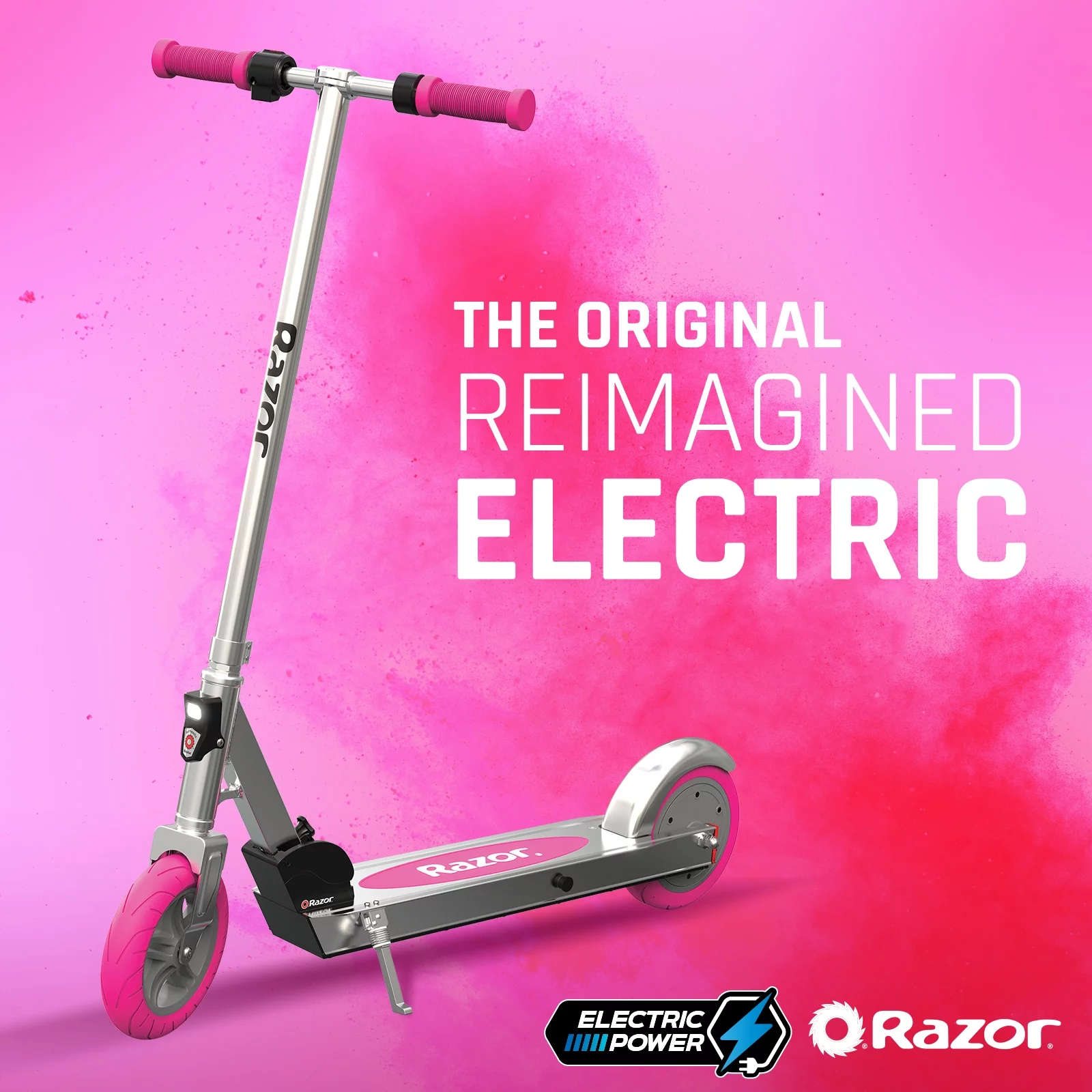 Razor Icon Electric Scooter – Black, up to 18 mph & 18 Miles Range, Foldable Adult Electric Scooter - Womvr