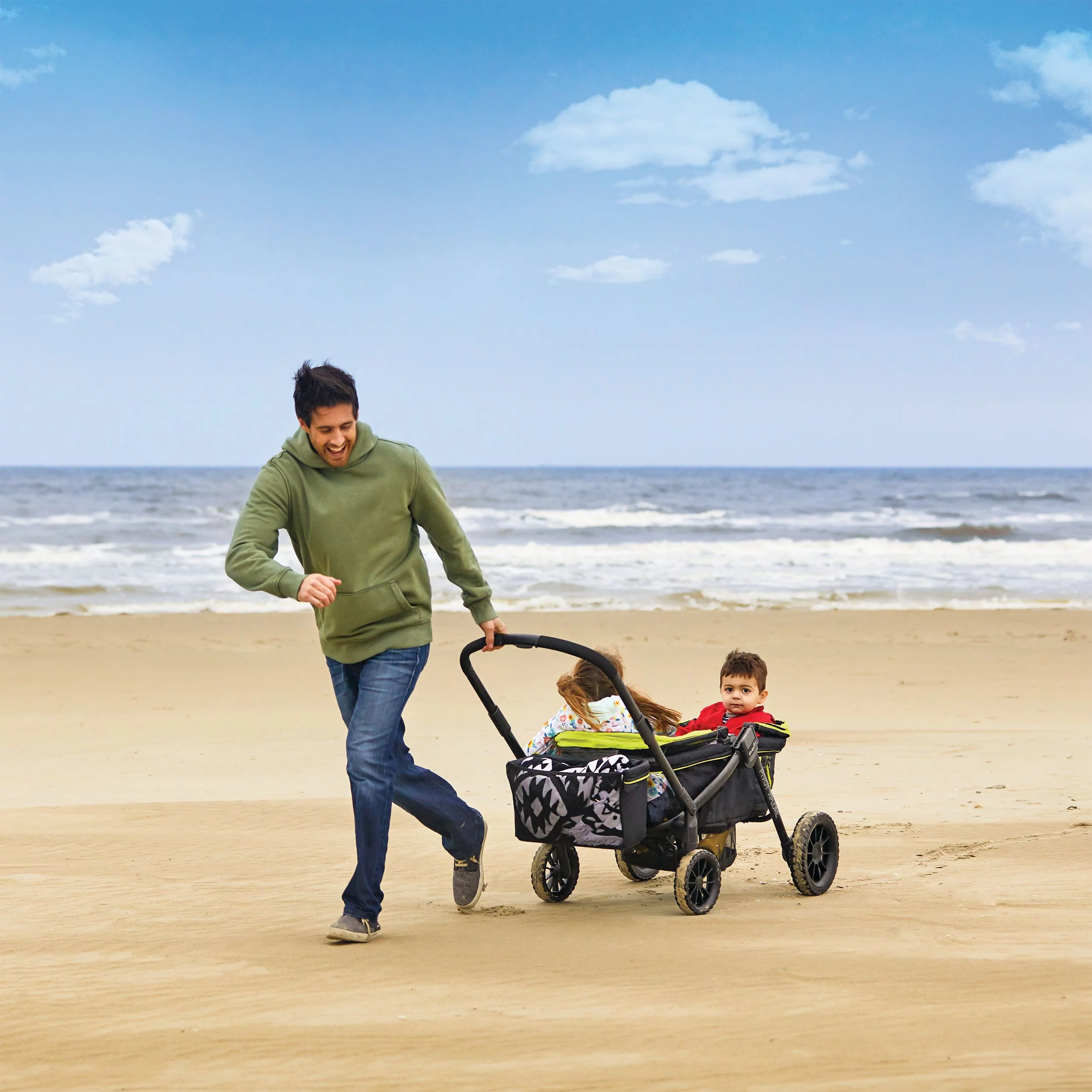 Evenflo Pivot Xplore All Terrain Stroller Wagon, Adventurer, Unisex, 6 Months - 5 Years - Womvr