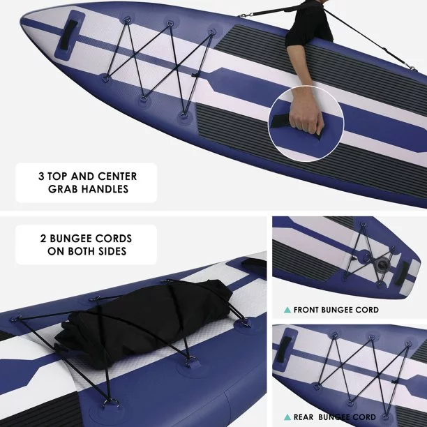 Arlopu 11FT Stand Up Paddle Board Inflatable with Premium SUP Accessories & Backpack, Non-Slip Deck, Waterproof Bag, Leash, Paddle and Hand Pump - Womvr