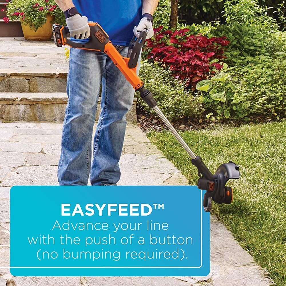BLACK+DECKER 20V MAX* String Trimmer/Edger, 12-Inch, (LSTE525) - Womvr