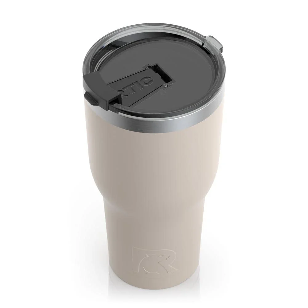 RTIC 30 OZ Insulated Tumbler Stainless Steel Coffee Travel Mug with Lid, Spill Proof, Hot Beverage and Cold, Portable Thermal Cup for Car, Camping, Deep Harbor - Womvr