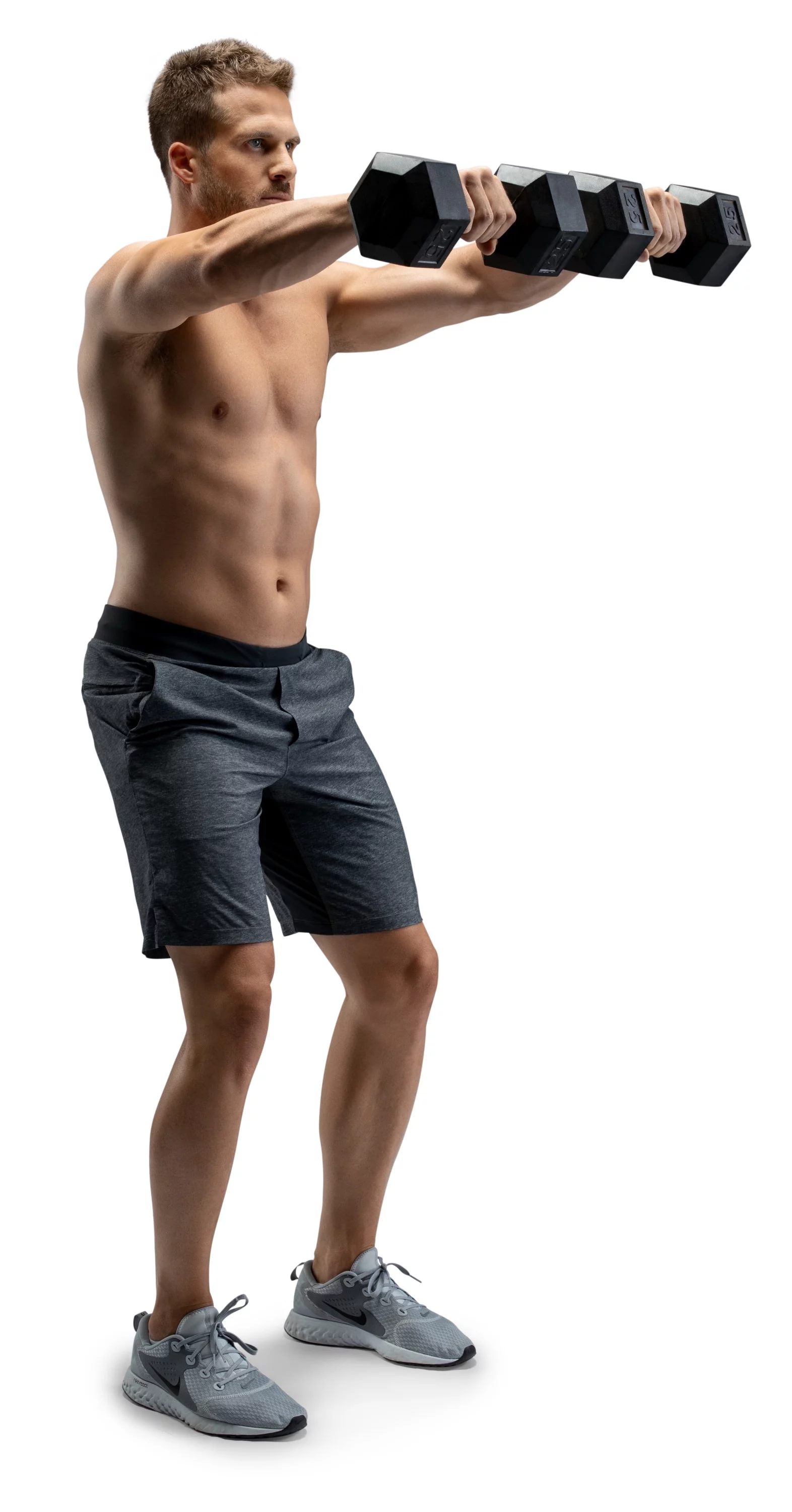 Weider Rubber Hex Dumbbell, 45 lbs - Sold Individually - Womvr