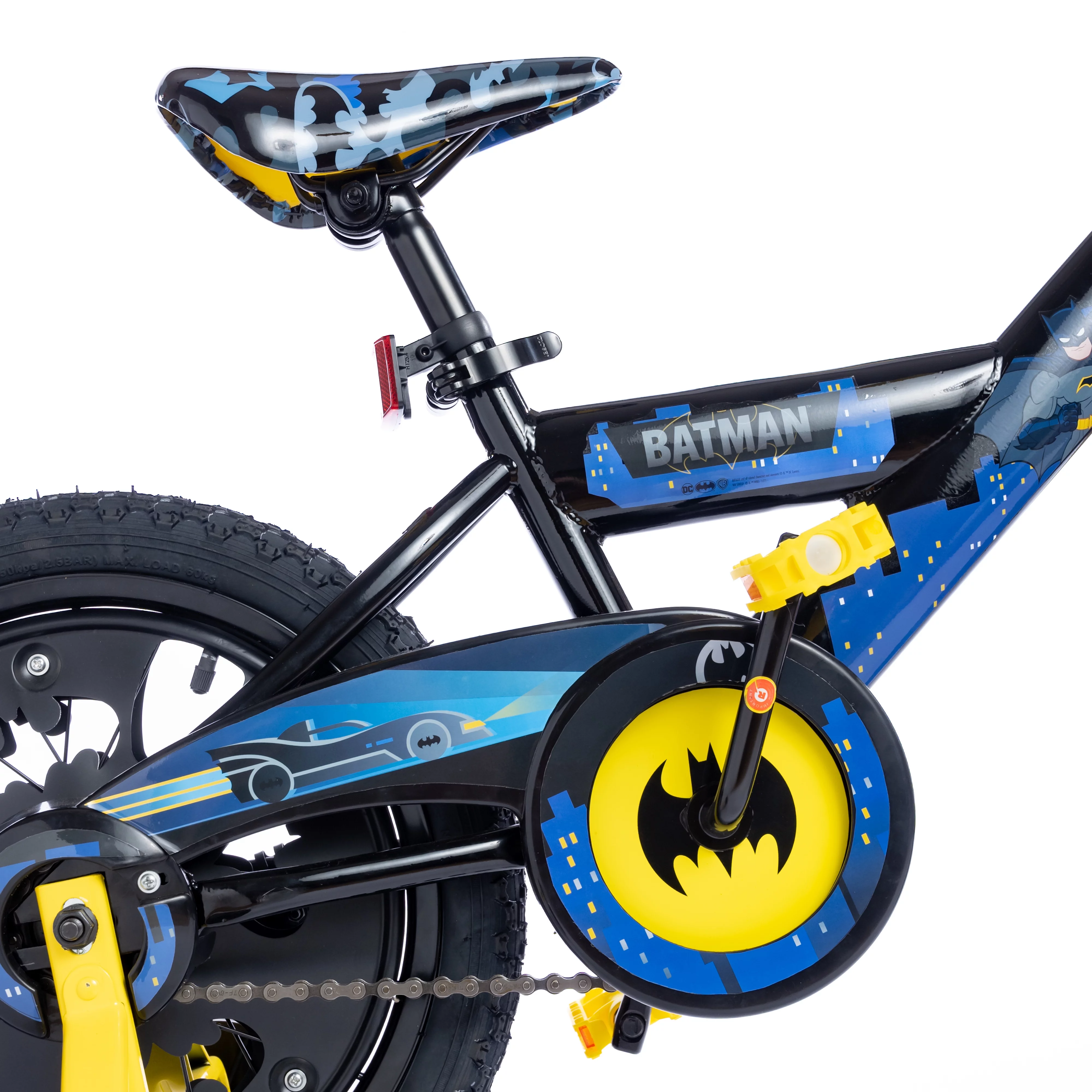16 inch Batman Bike includes Mask with glowing eyes! - Womvr