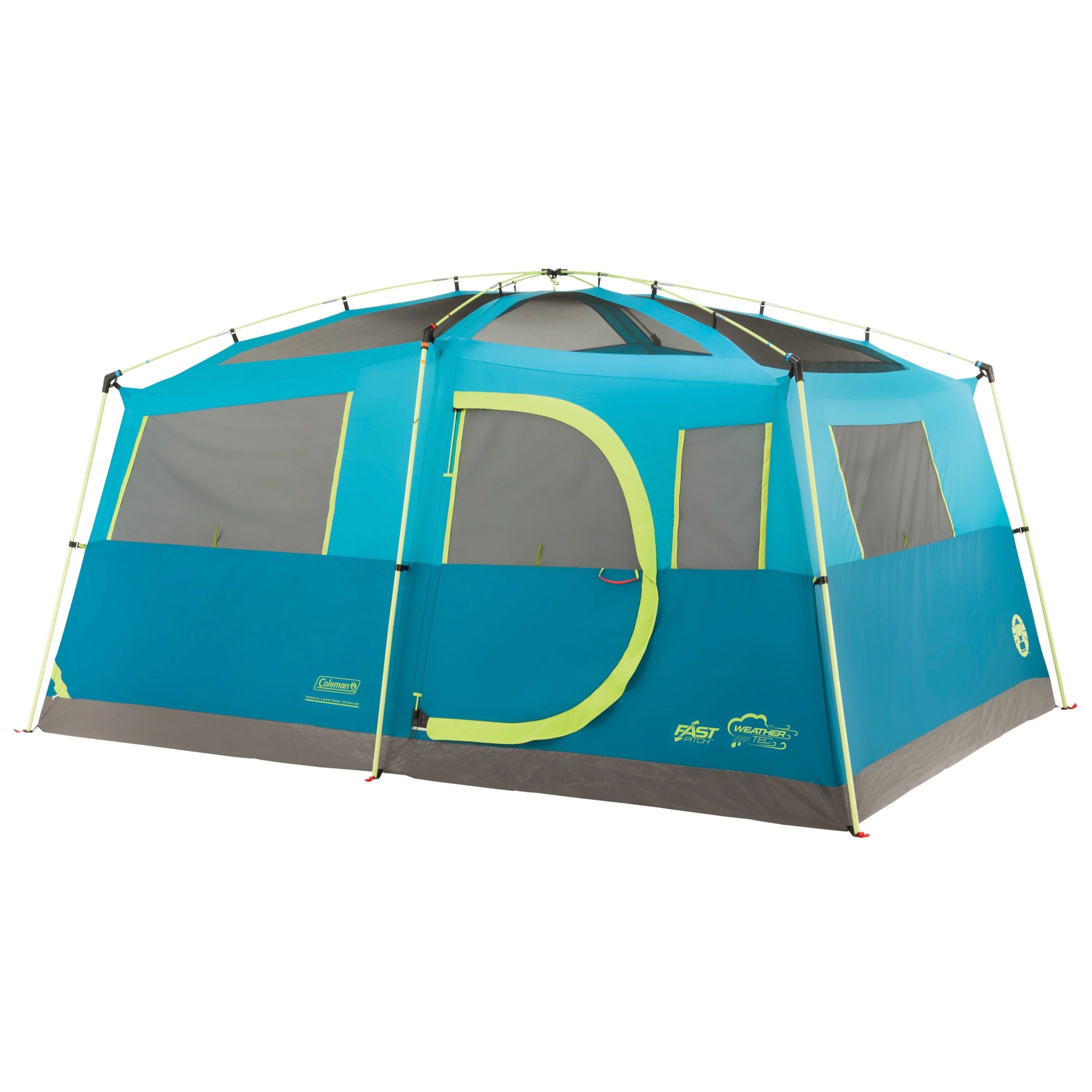 Coleman® 8-Person Tenaya Lake™ Fast Pitch™ Cabin Camping Tent with Closet, Light Blue - Womvr
