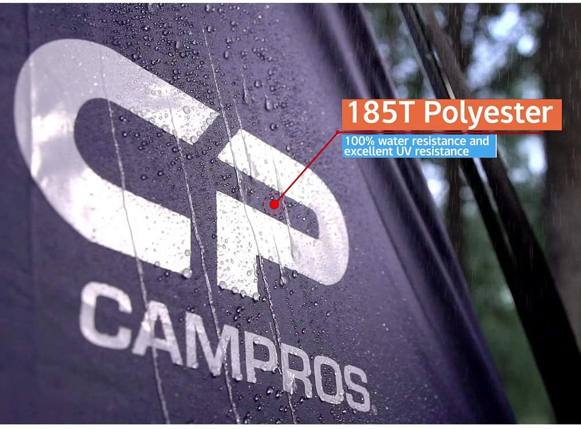 CAMPROS 6 Person Camping Tent, Easy Set up Waterproof Dome Tents Double Layer, Blue - Womvr