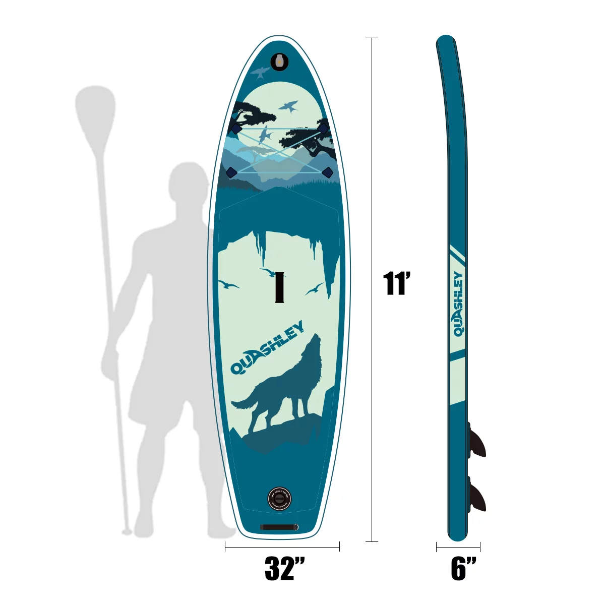 Holaki Inflatable Stand Up Paddle Board 9.9'x33