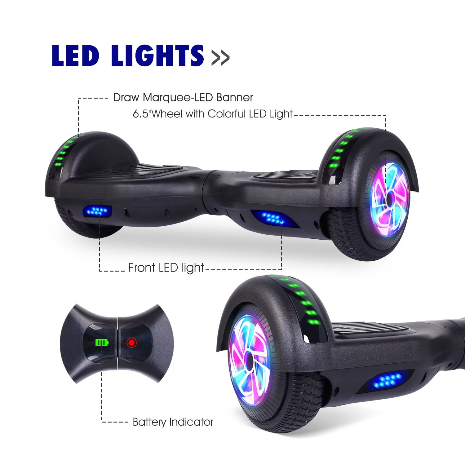LIEAGLE Bluetooth Hoverboard 6.5
