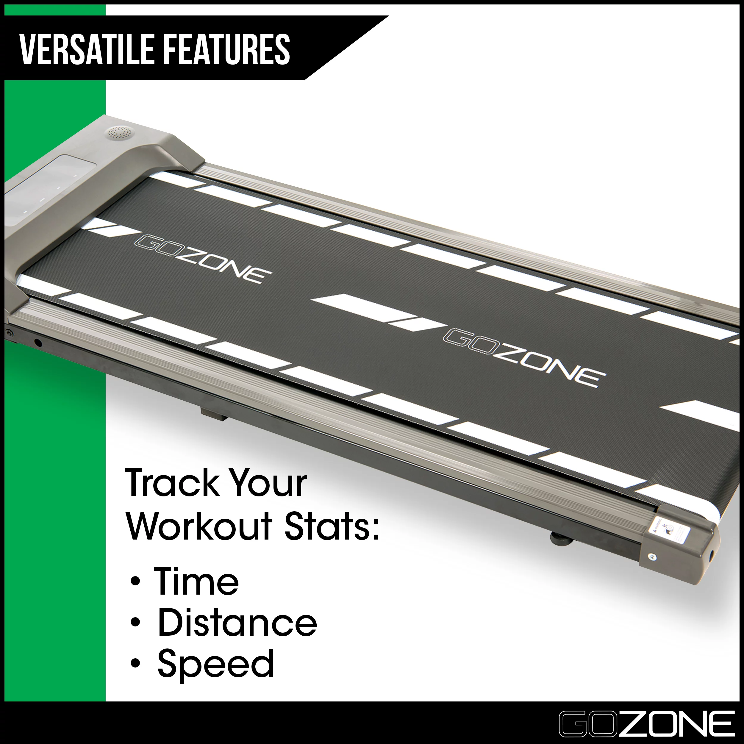 Gozone Under Desk Exercise Treadmill with Remote, Walking Pad for Home and Office, Adjustable Speeds, White and Black - Womvr