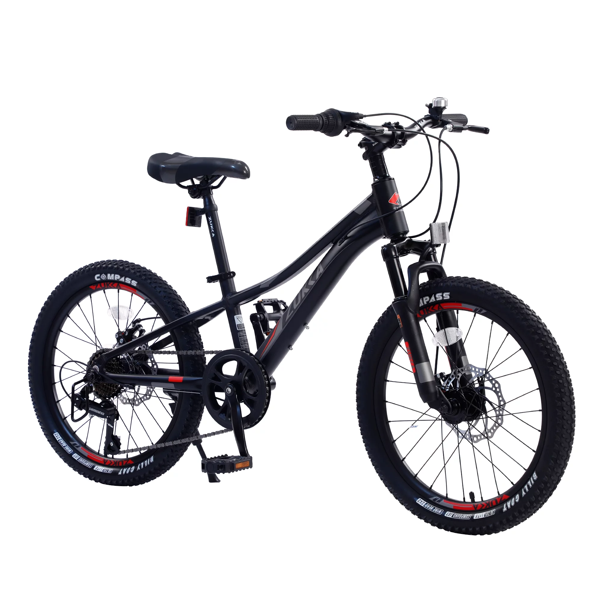 Meghna 20” Mountain Bike 7 Speed Green MTB Bicycle for Kids Boy 5-9 Years - Womvr