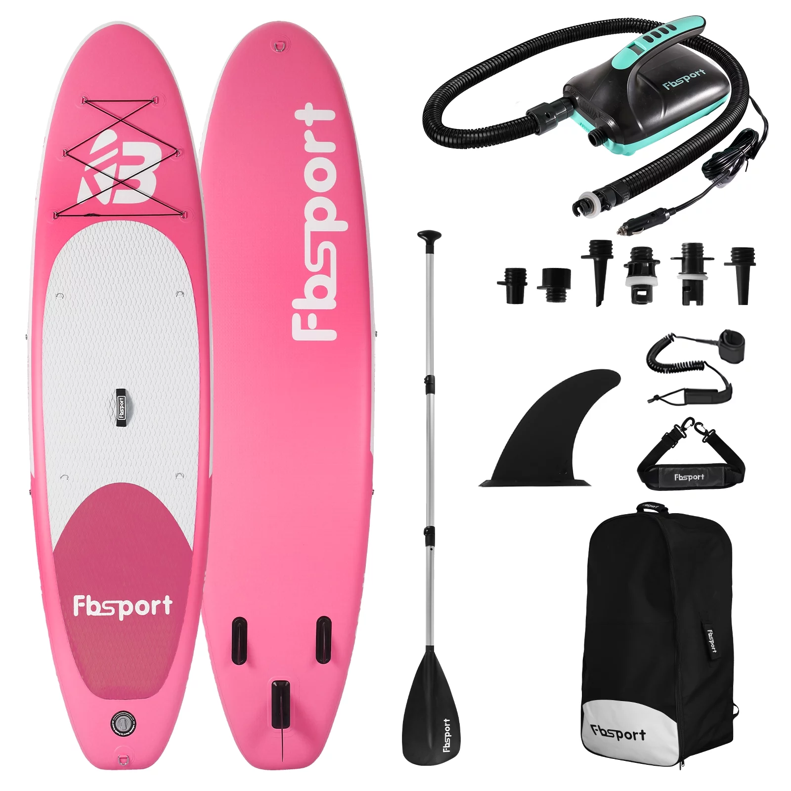 Fbsport Inflatable Elextric Paddle Board, Stand UP Paddleboard 11' Length with Electric Pump SUP Accessories - Womvr