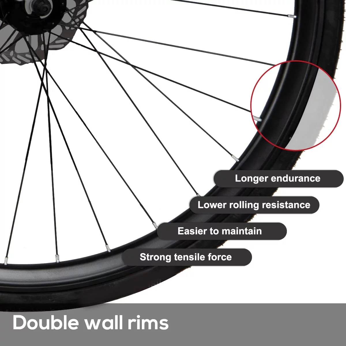 Hiland Road Bike Hybrid Bike Aluminum Frame 700C 14 speeds with V-Brakes - Womvr