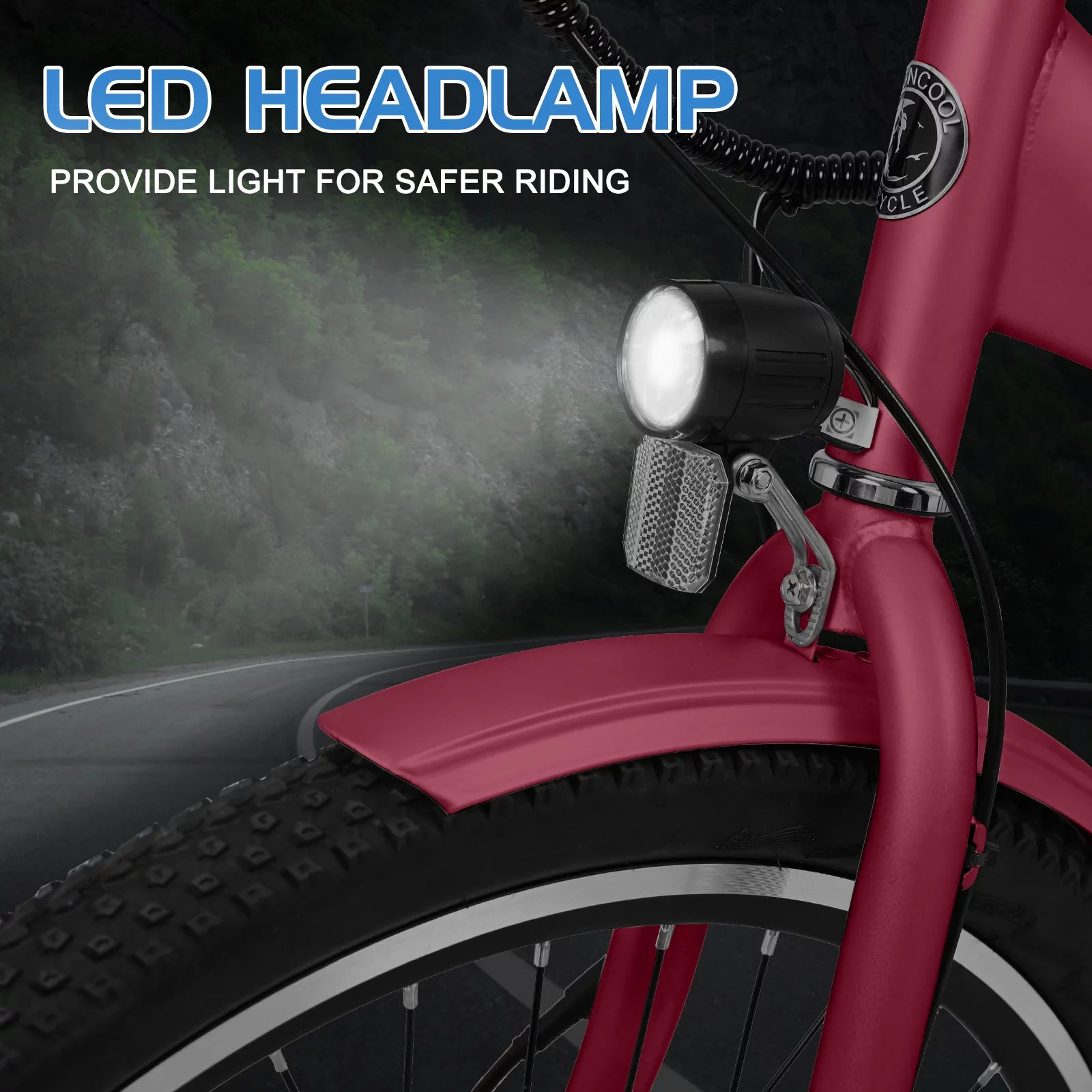 Docred 3 Wheel Electric Bike, 15.5 mph 500W Electric Tricycles for Adult .36V 7 Speeds Electric Trike,24In - Womvr