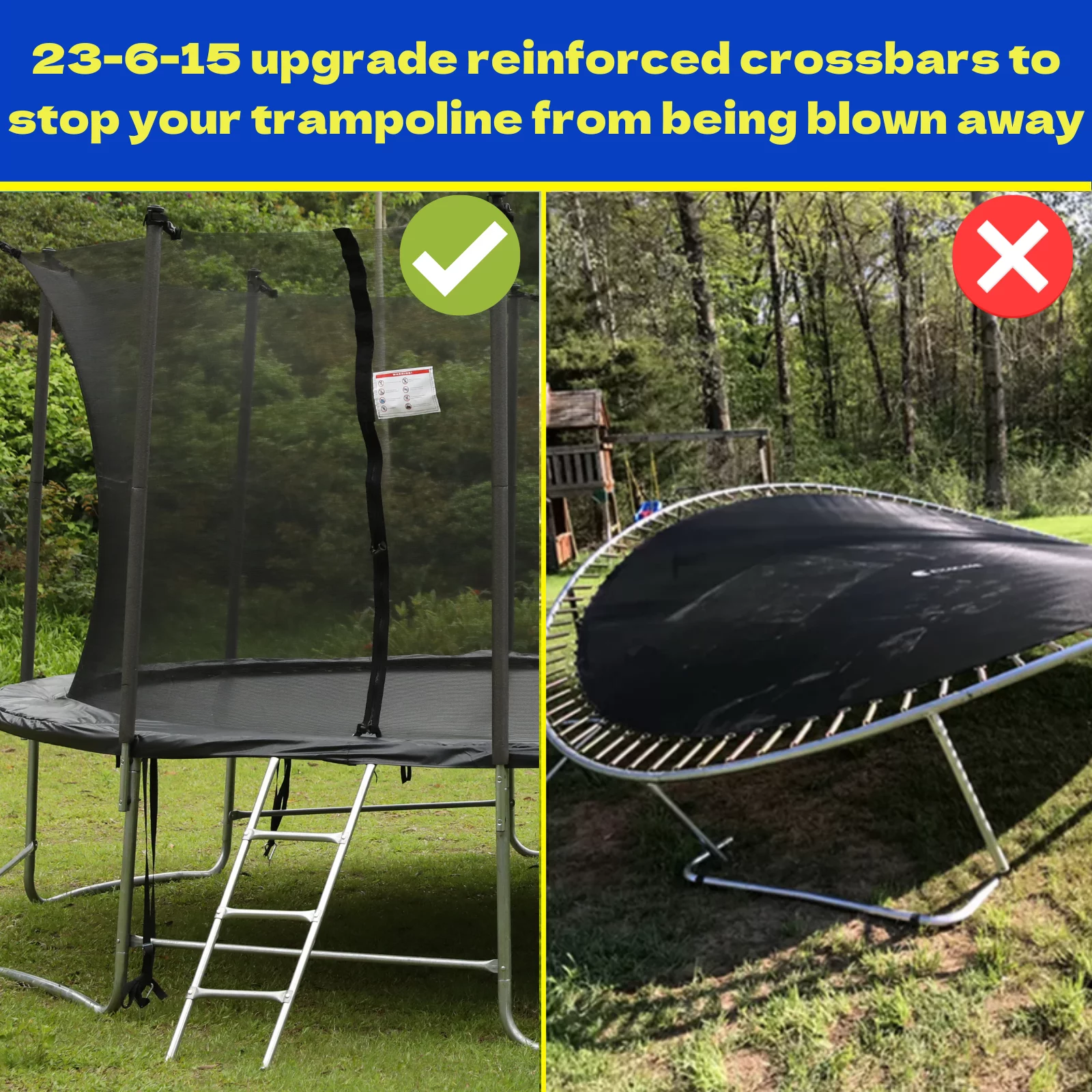 16FT Trampoline for 8-9 Kids Adults with Basketball Hoop, Ladder, Light, Sprinkler, Socks, Outdoor Heavy Duty Recreational Trampoline - Womvr