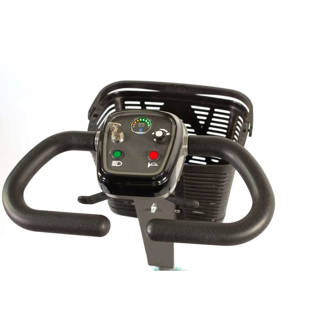 Reyhee Cruiser Powered Mobility Scooters - 24V, 180W 4 Wheel Mobility Scooters for Adults & Seniors - Black - Womvr