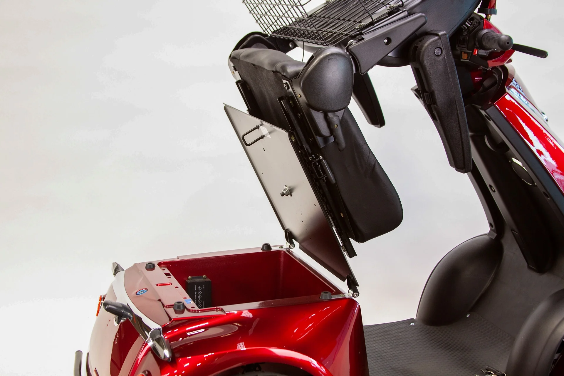 Deluxe Scooters 72+ Premium Mobility Scooter with 3-Year Warranty, 500 lbs Weight Capacity, Fully Assembled, Adjustable Captain's Seat, Long Range RED… - Womvr