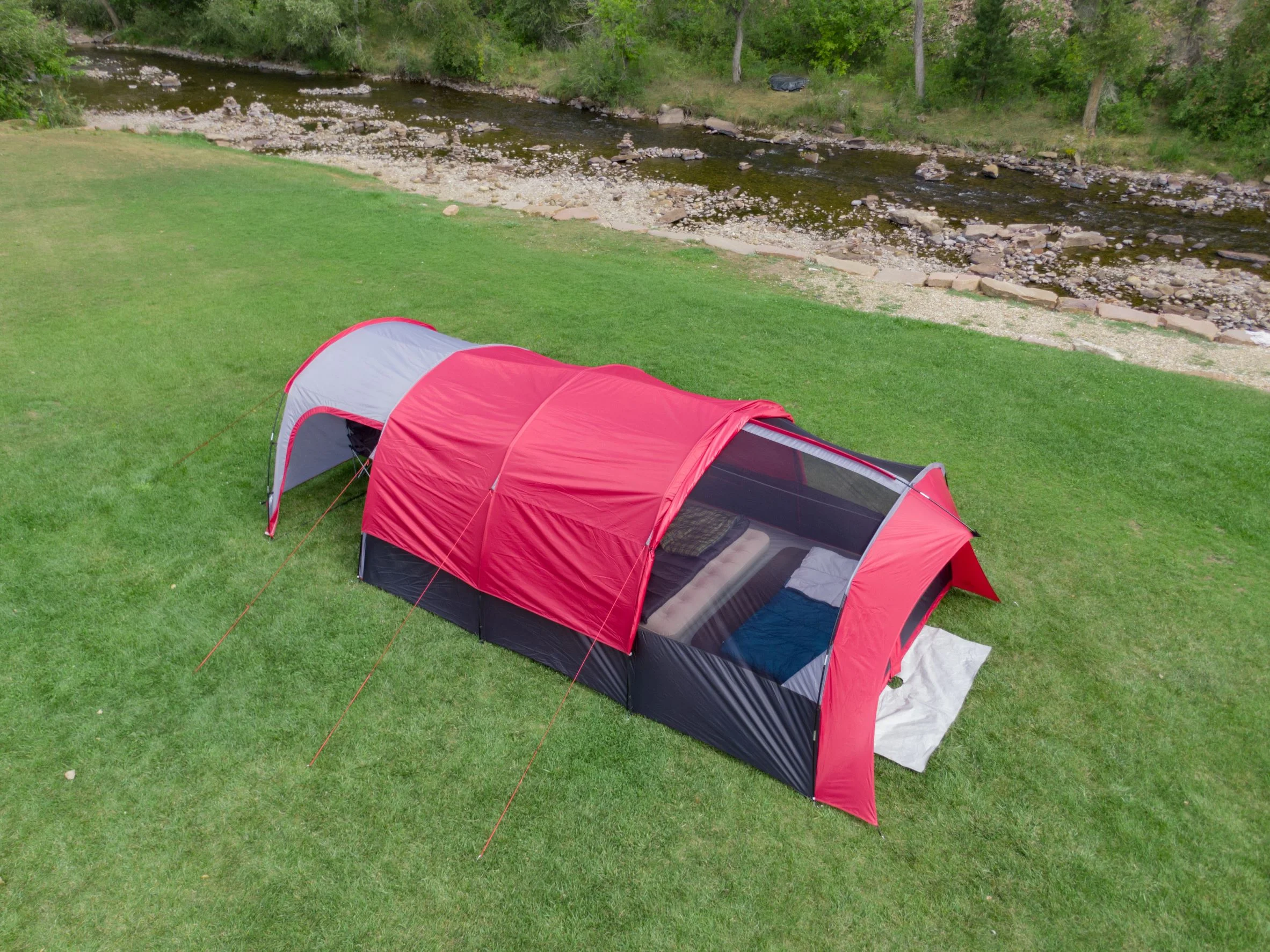 Ozark Trail 10-Person Tunnel Tent, with Vestibule for Gear Storage - Womvr